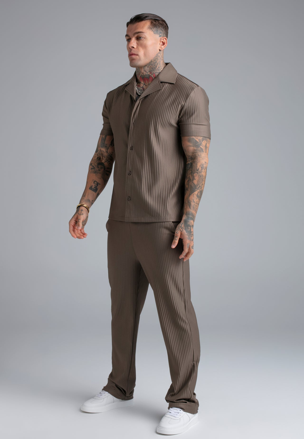 Brown Plisse Shirt (3)