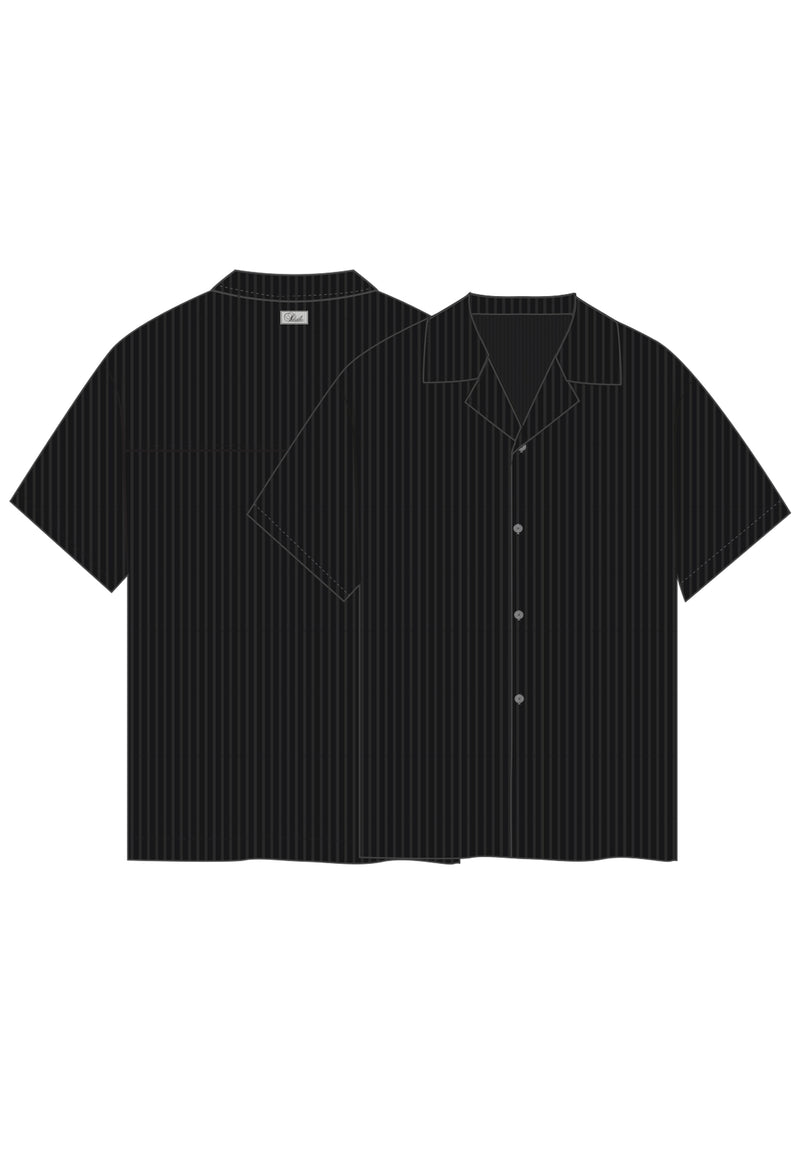 Black Plisse Shirt