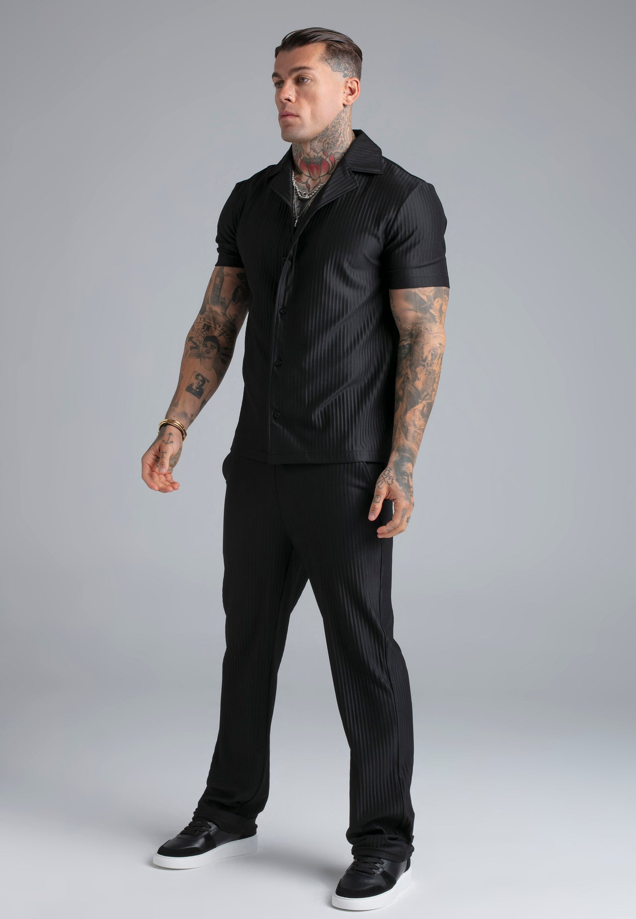 Black Plisse Shirt (3)