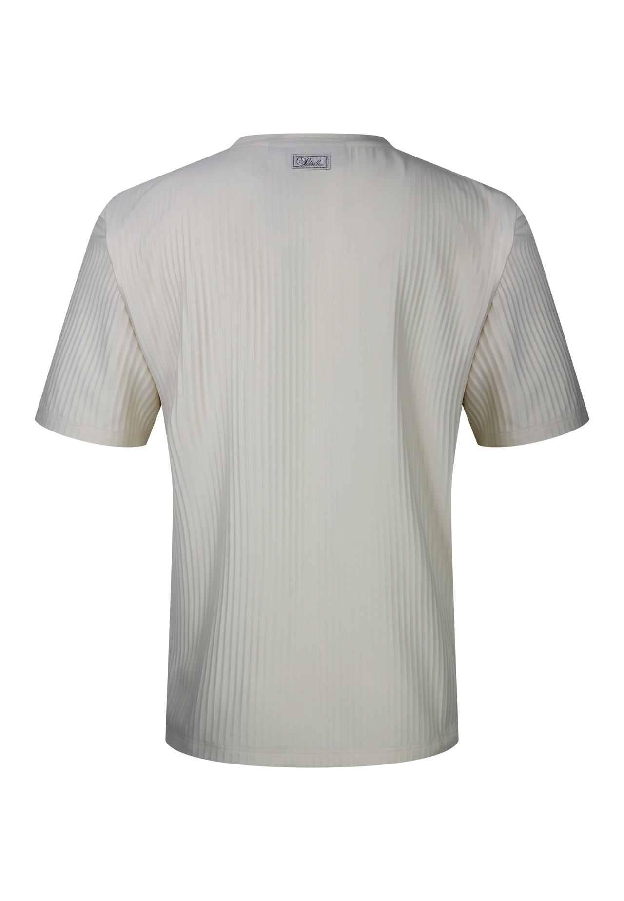 Ecru Plisse T-Shirt (6)