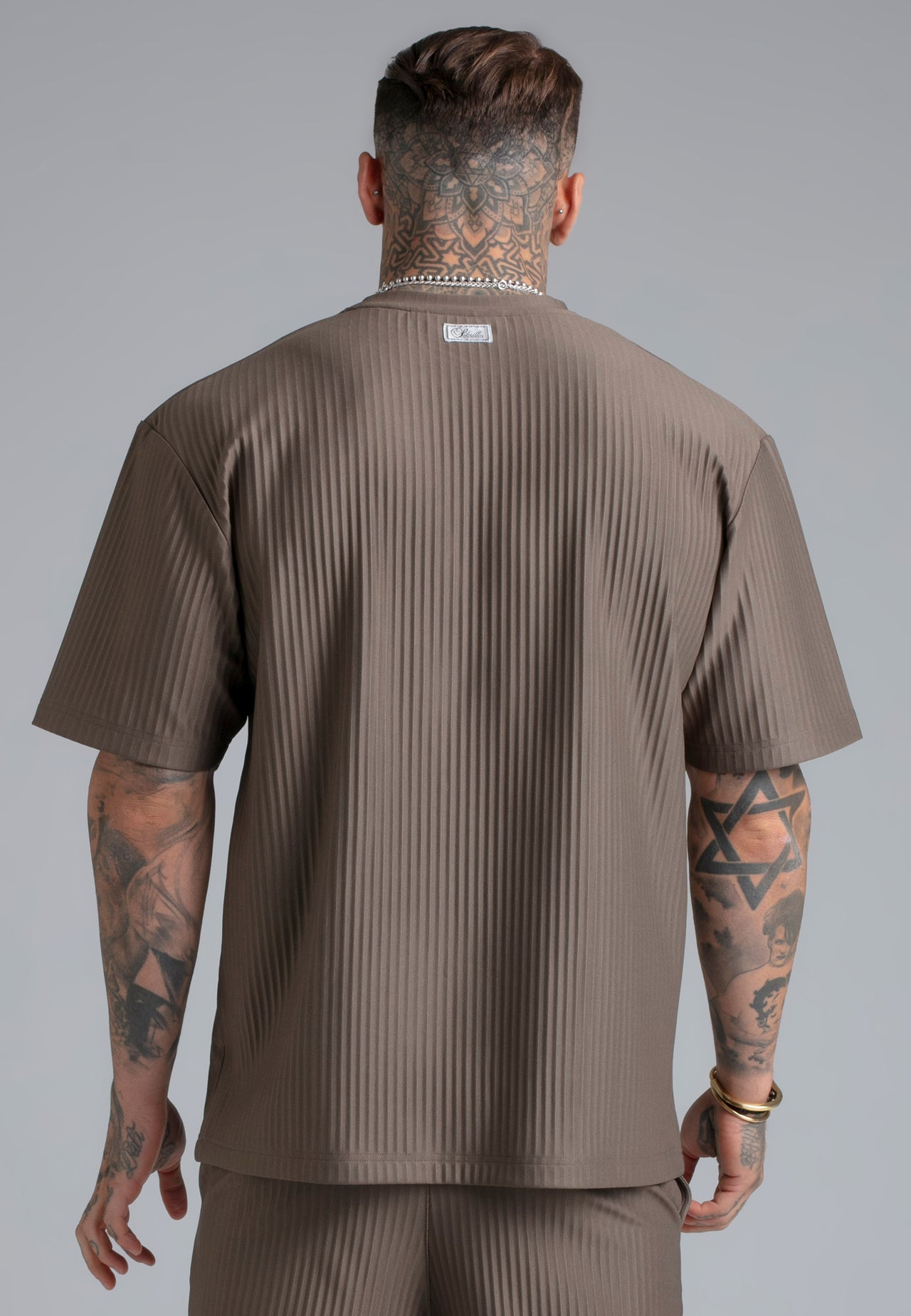 Brown Plisse T-Shirt (4)