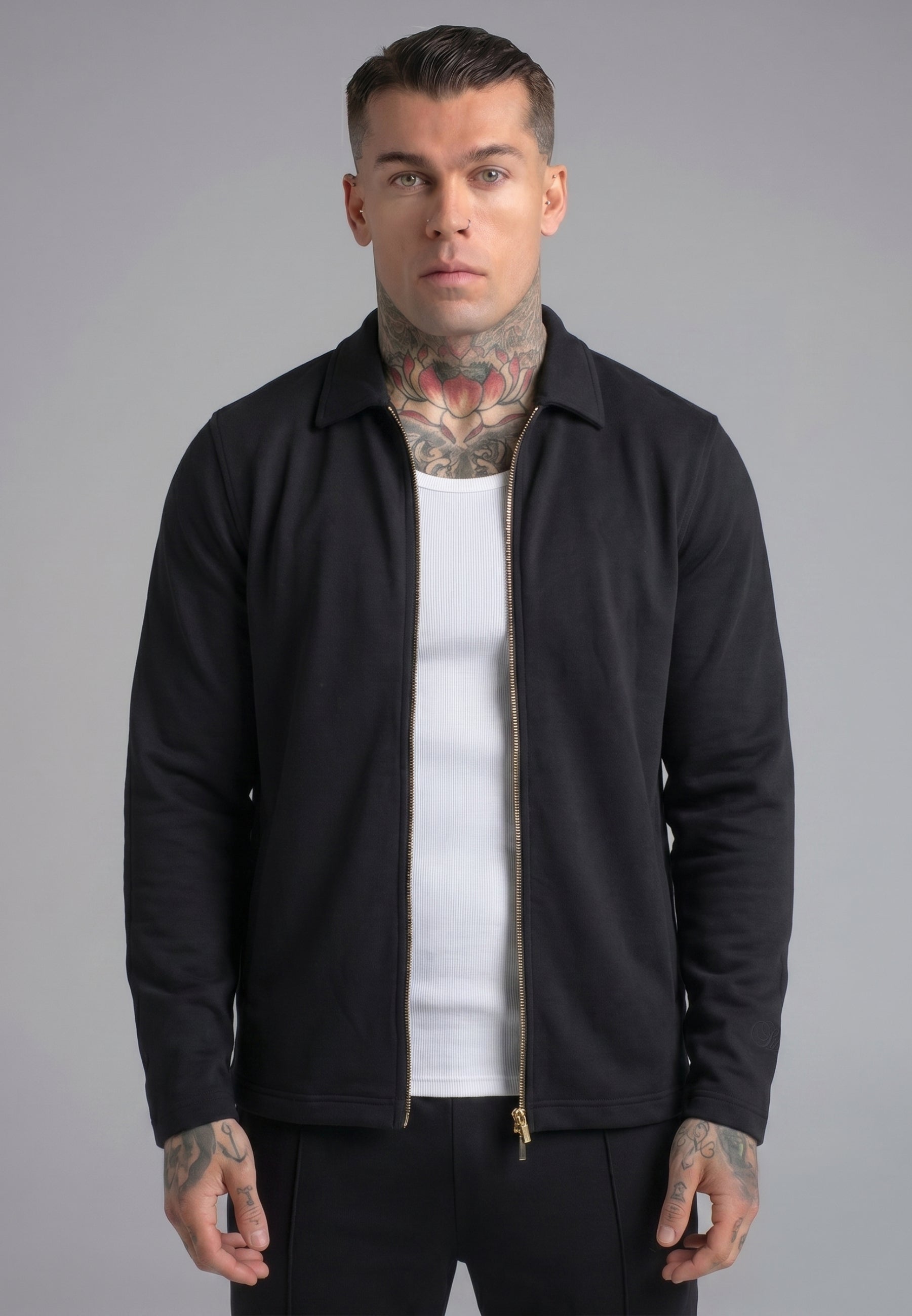 SikSilk Mens Black Smart Overshirt | SikSilk US