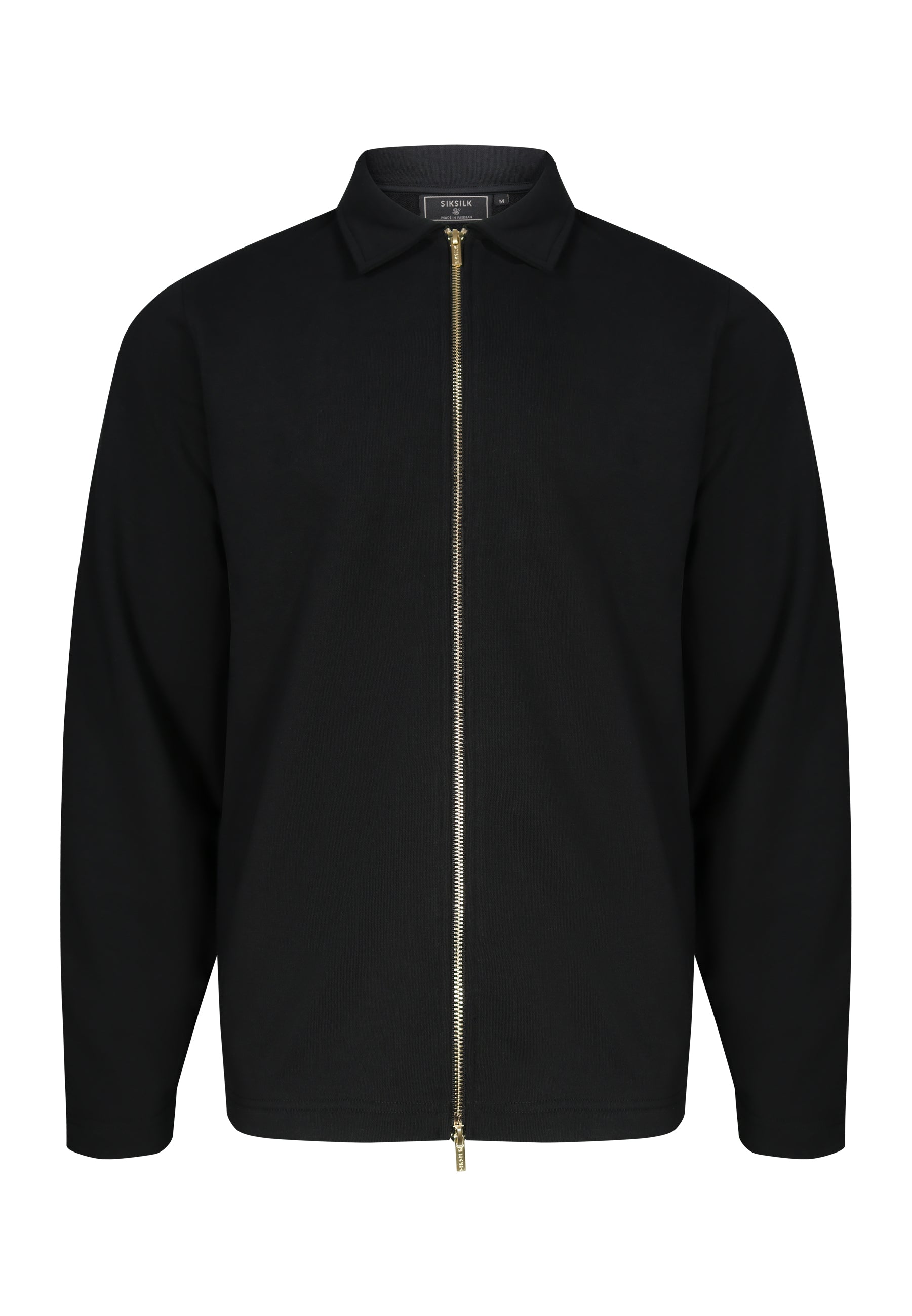 SikSilk Mens Black Smart Overshirt | SikSilk US