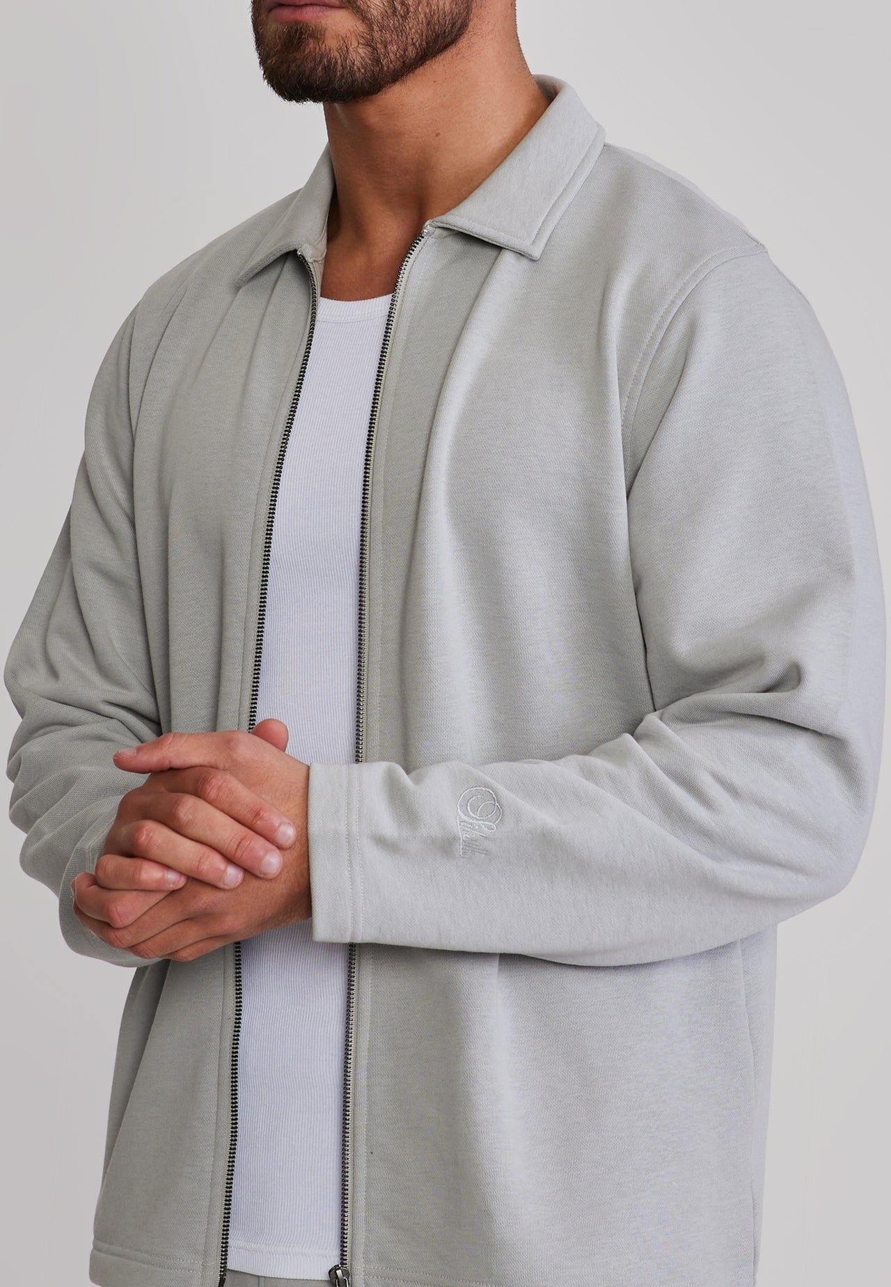 Light Grey Smart Overshirt (1)