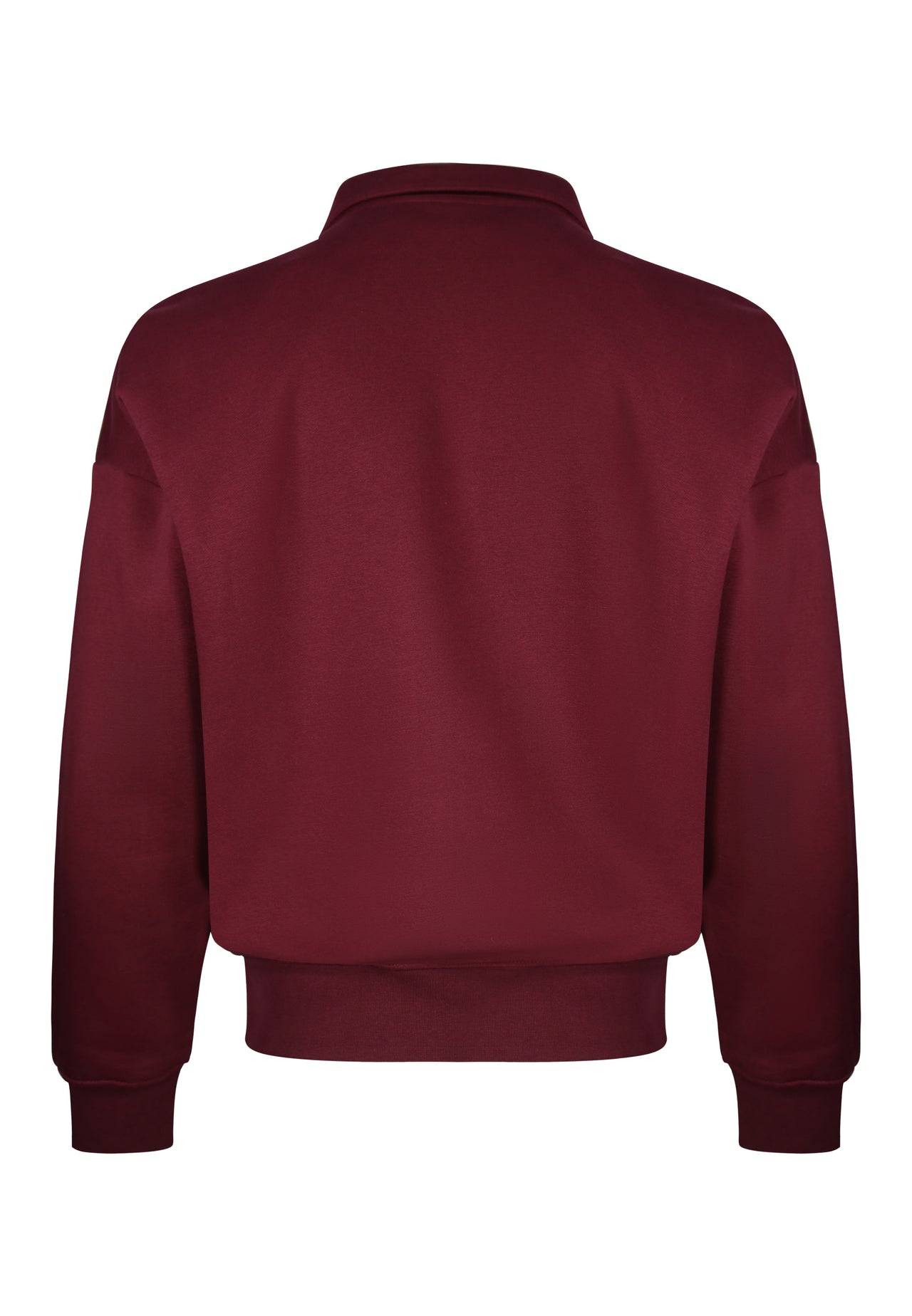 Burgundy Essentials Polo Sweater (6)