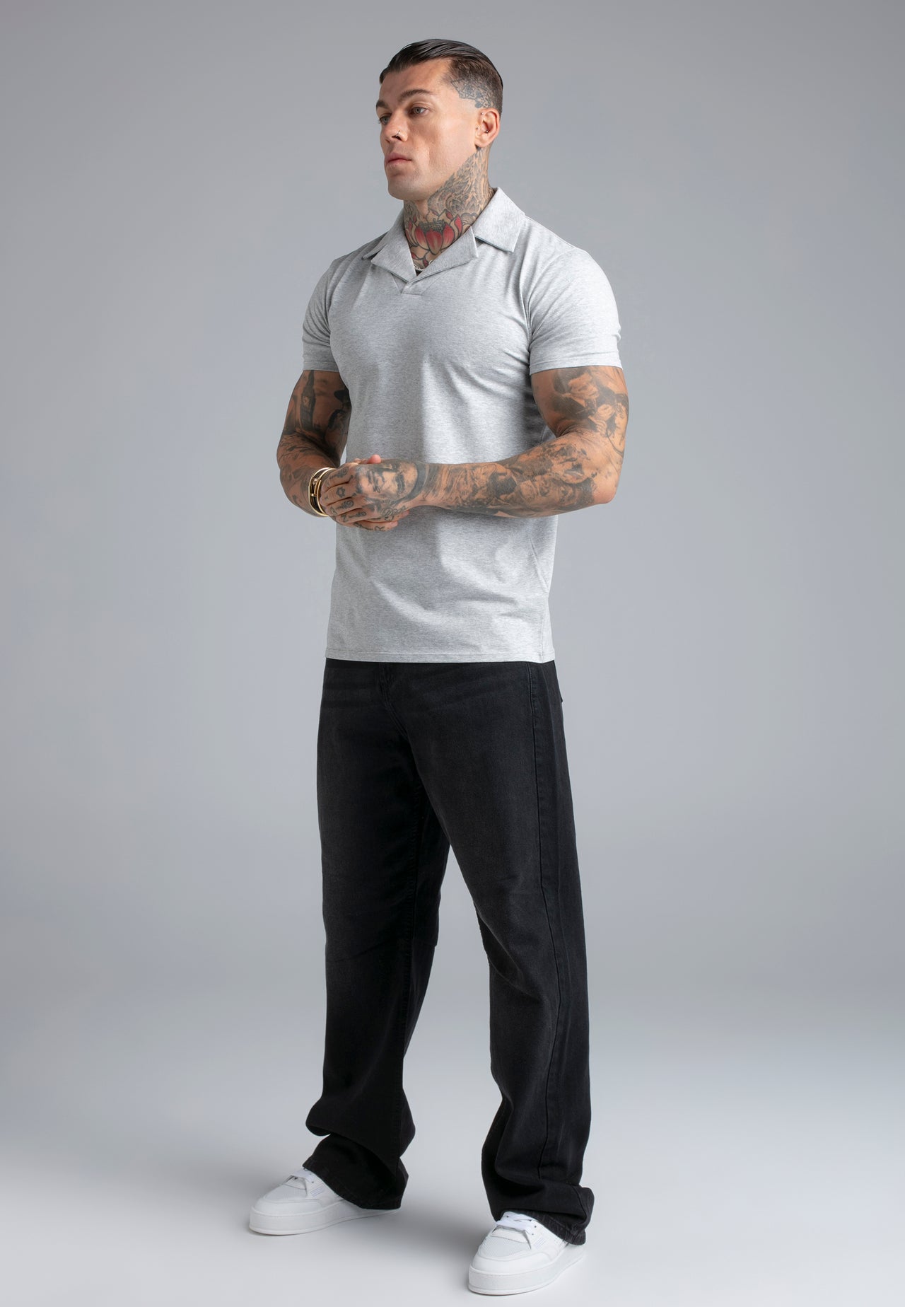 Grey Marl Revere Polo (3)