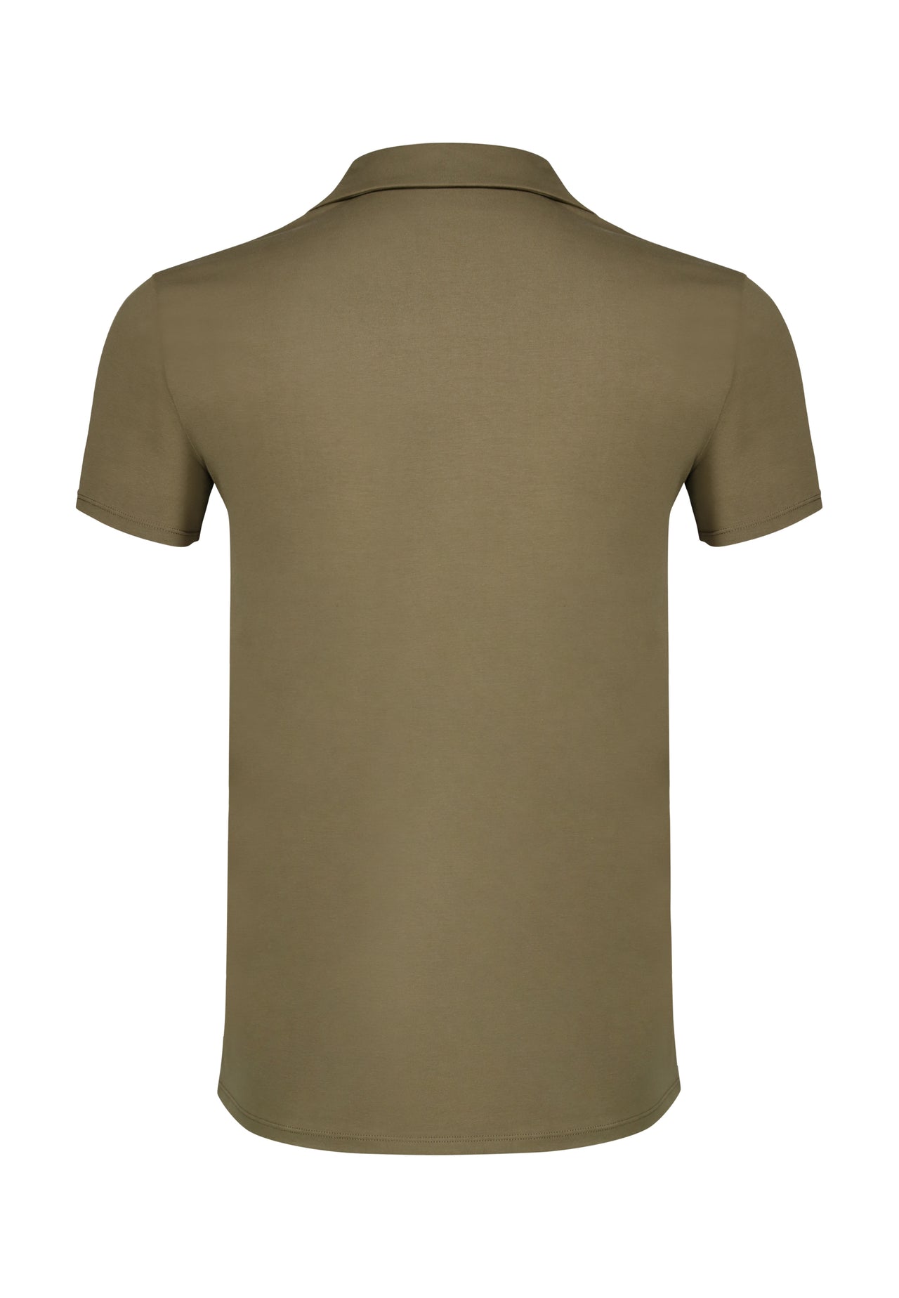 Khaki Green Revere Polo (6)