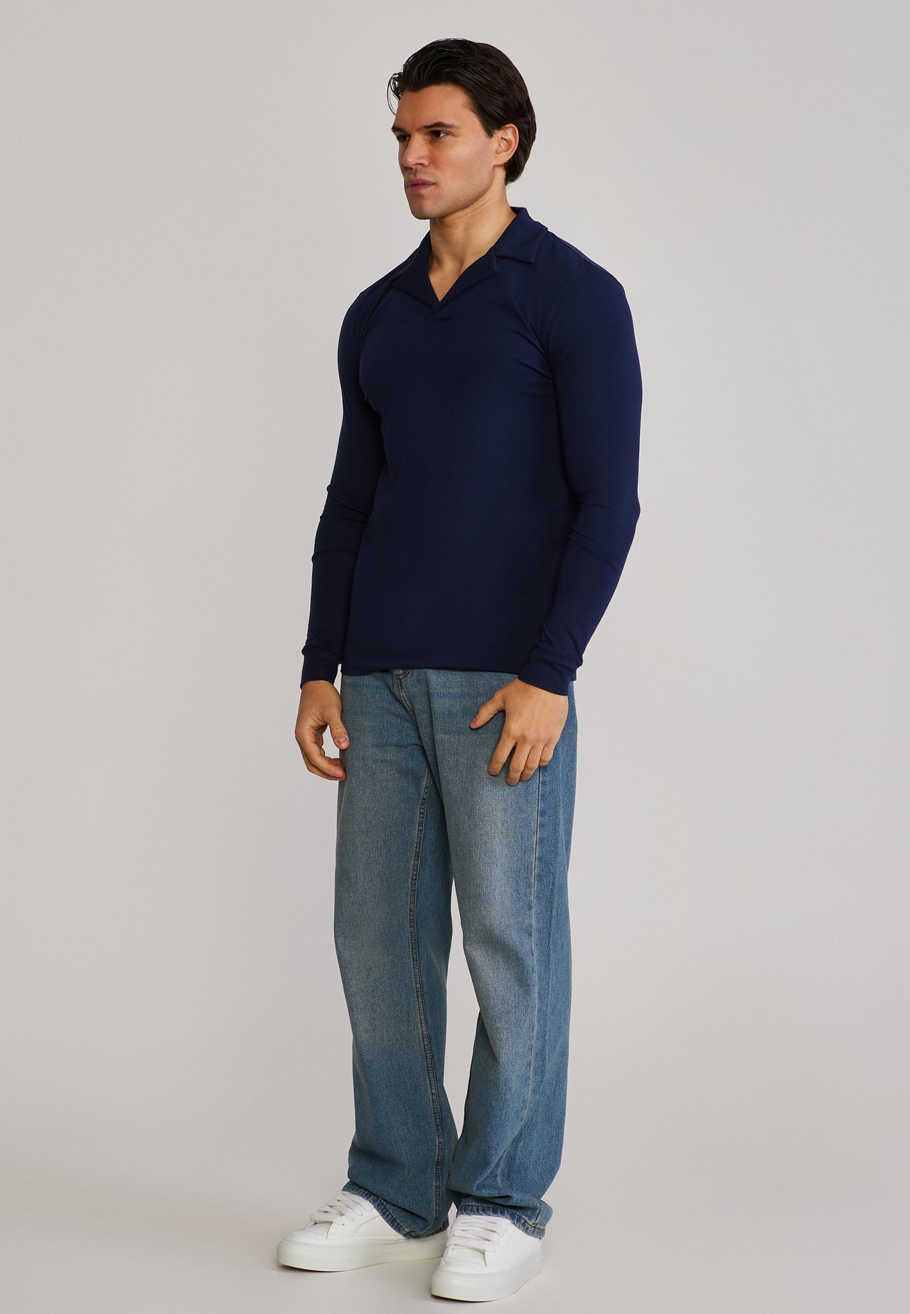 Navy LS Revere Polo (3)