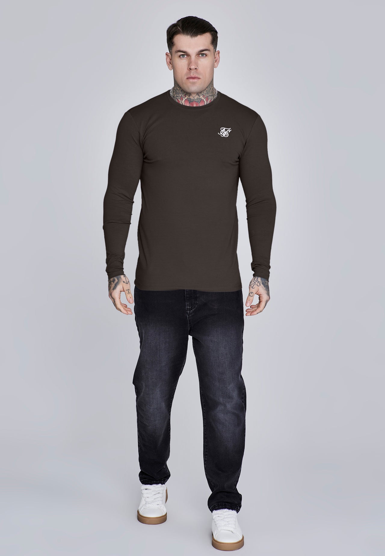 Brown Essentials LS T-Shirt (2)