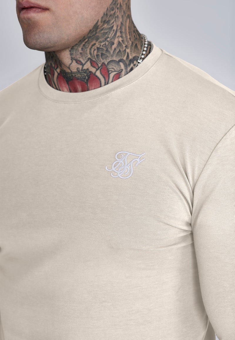 Ecru Essentials LS T-Shirt (1)