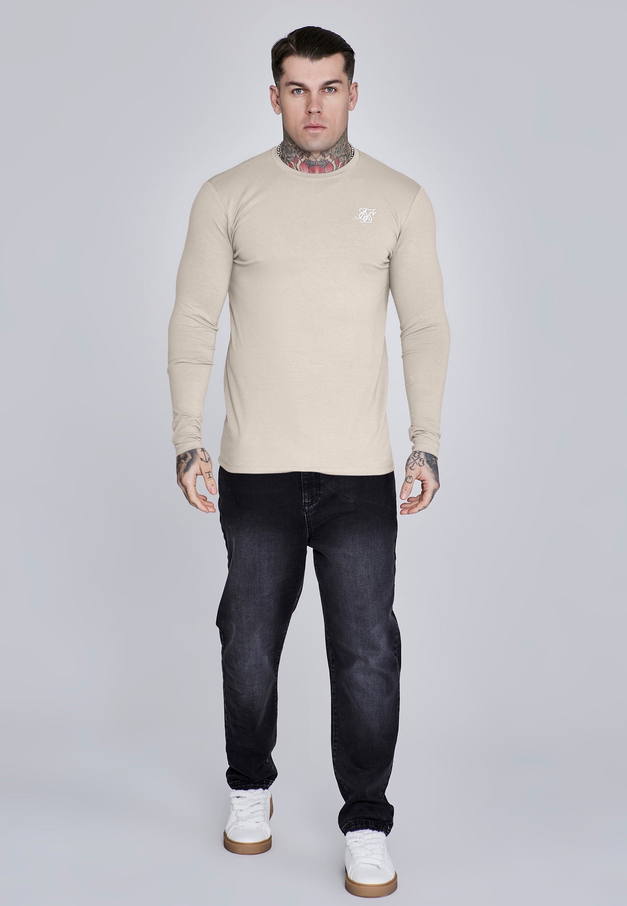 Ecru Essentials LS T-Shirt (2)