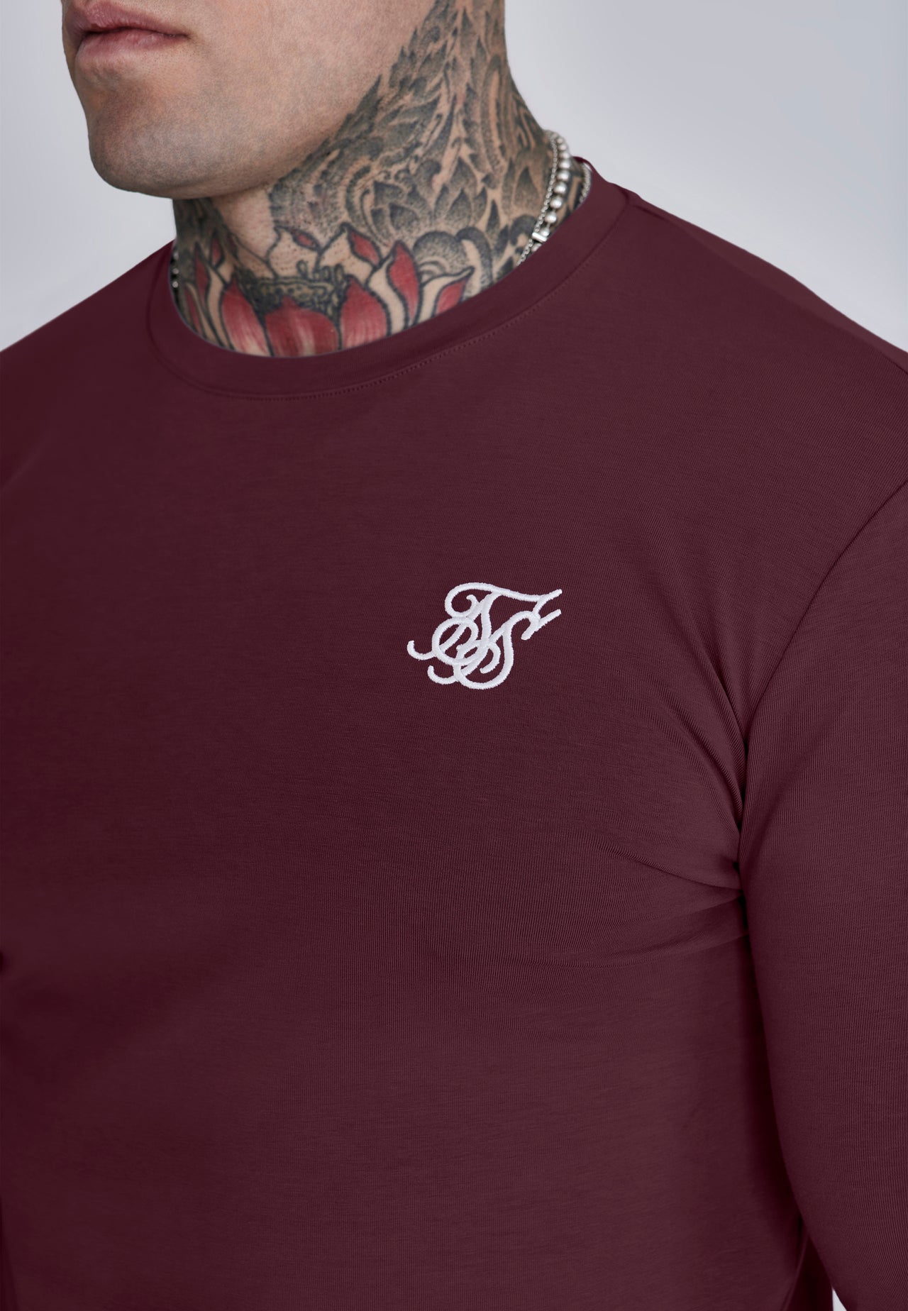 Burgundy Essentials LS T-Shirt (1)