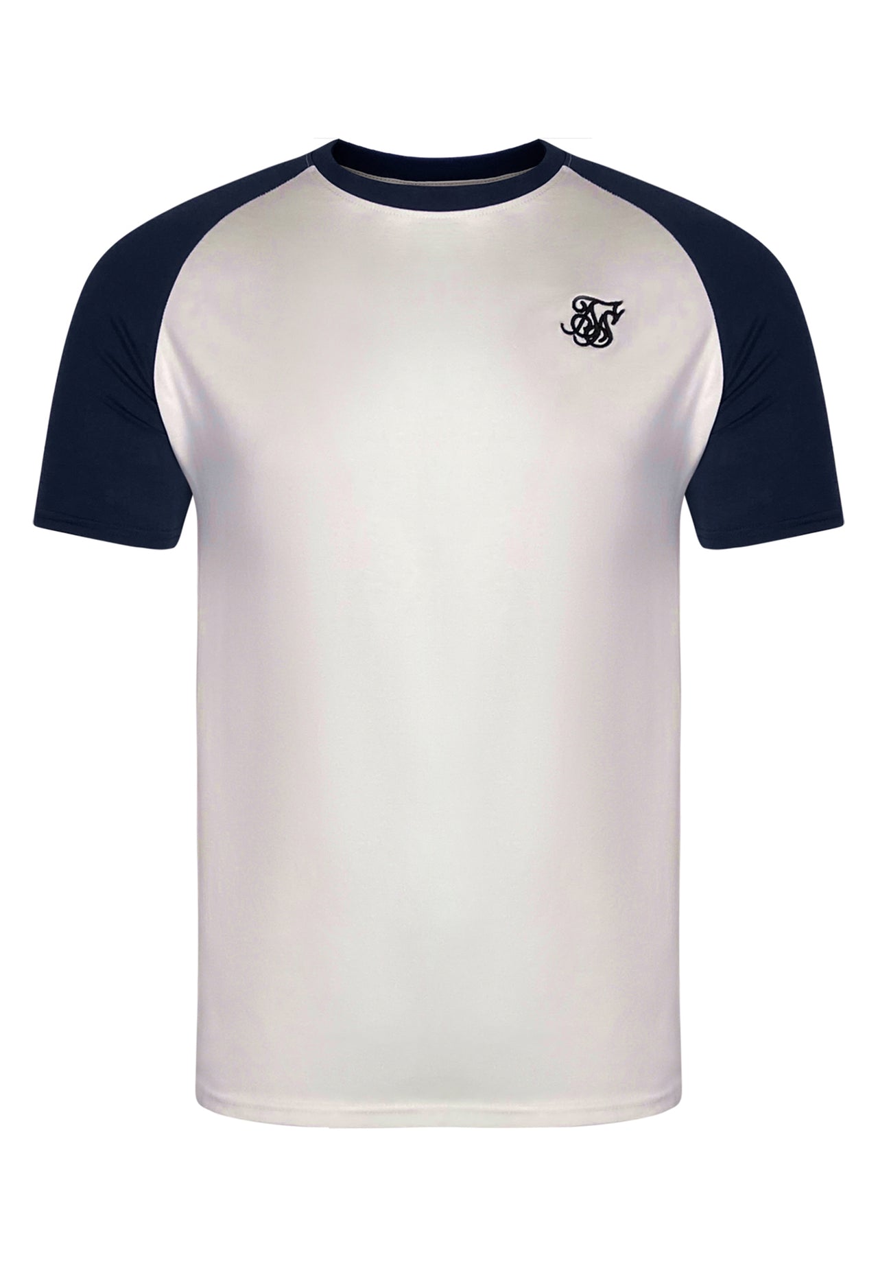 White and Navy Raglan T-Shirt (5)