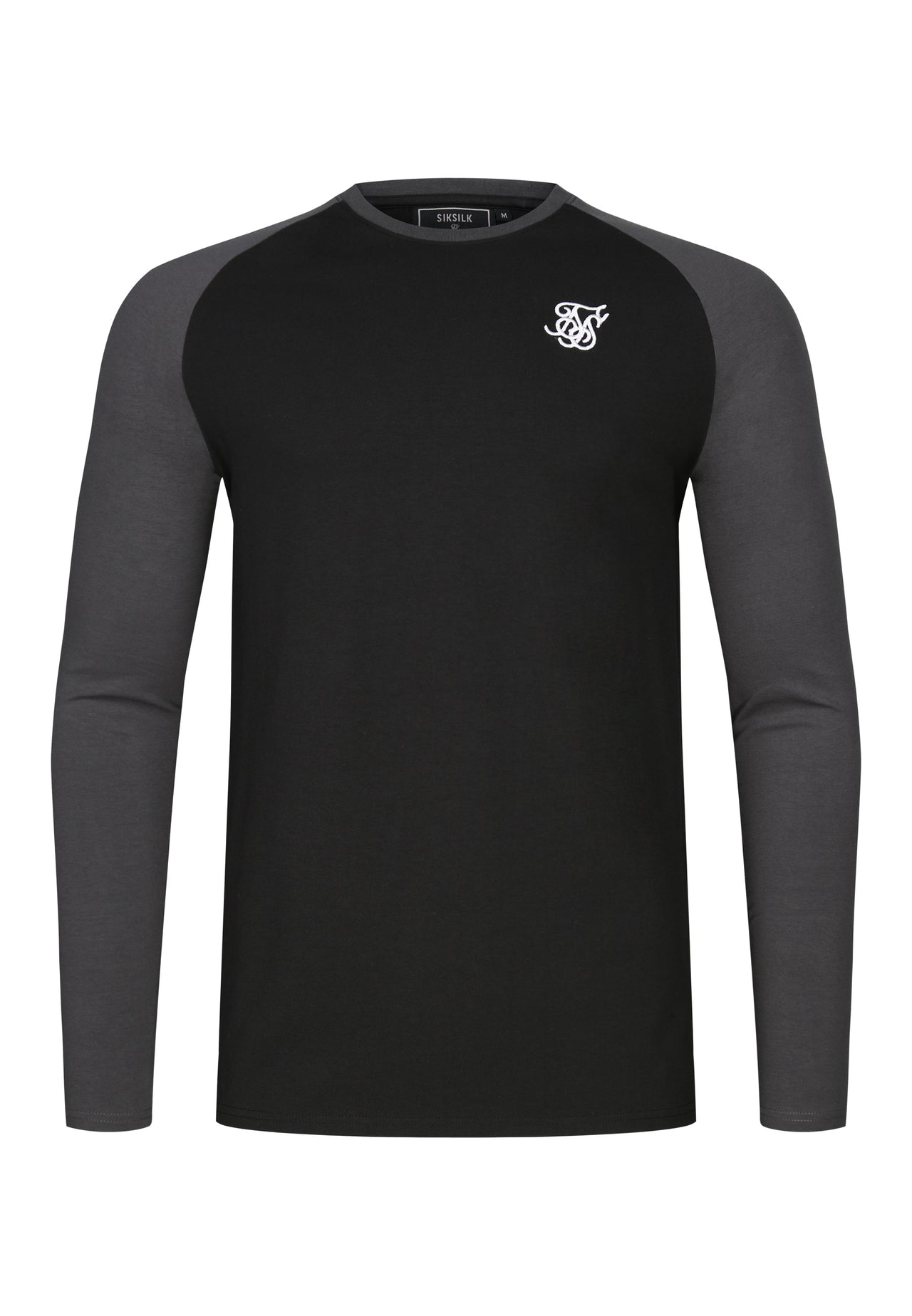 Black and Grey LS Muscle Fit T-Shirt (5)