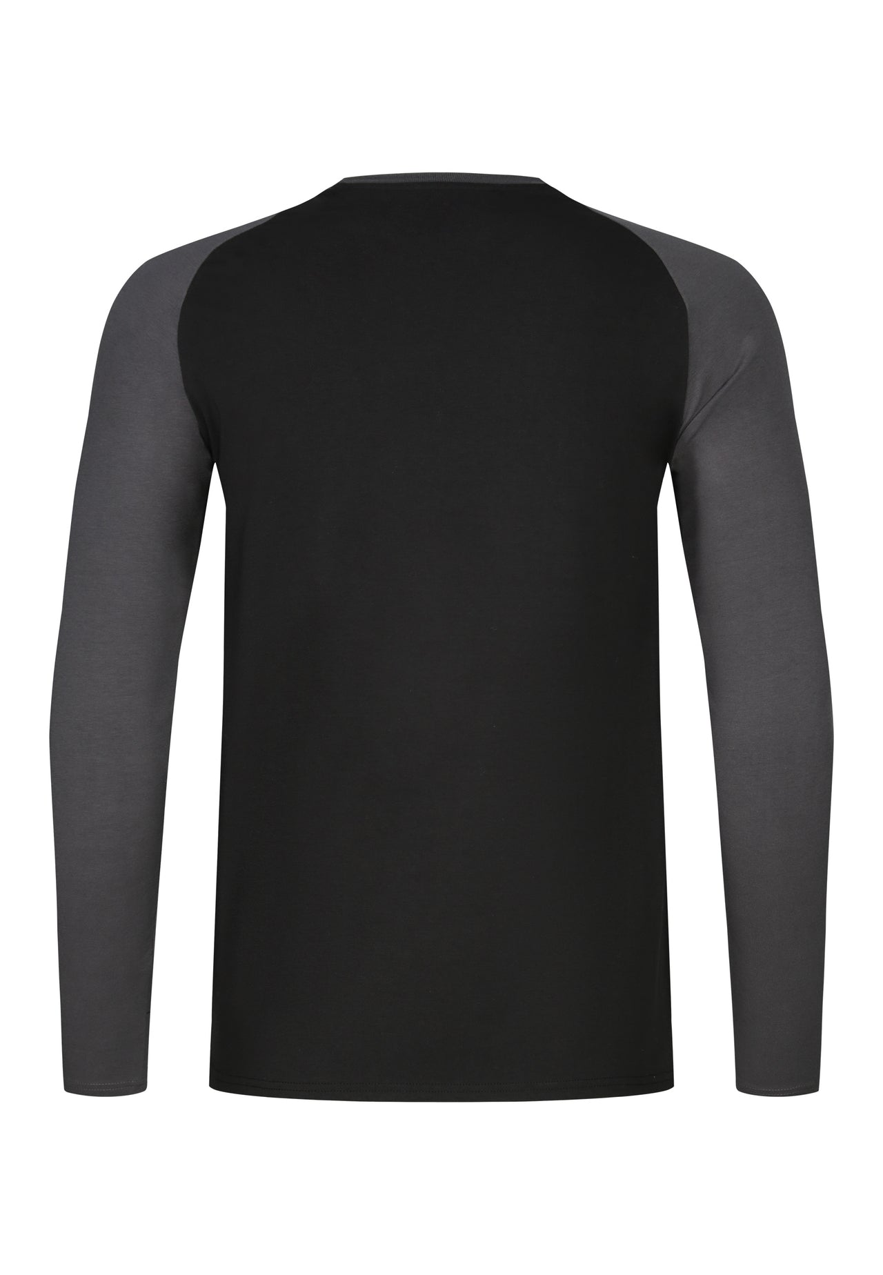 Black and Grey LS Muscle Fit T-Shirt (6)
