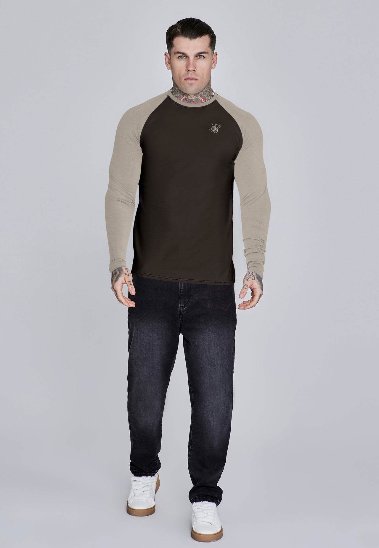 Brown and Stone LS Muscle Fit T-Shirt (2)