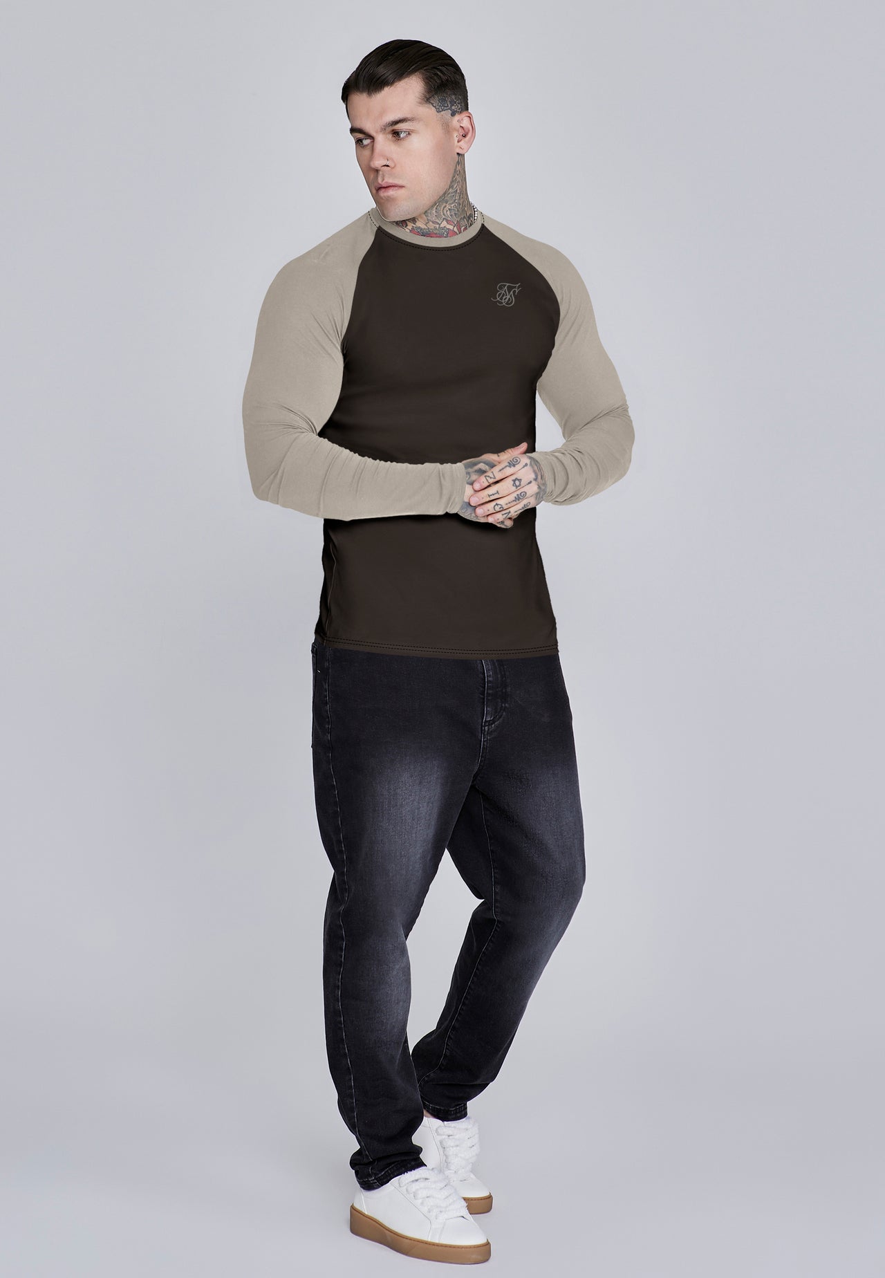 Brown and Stone LS Muscle Fit T-Shirt (3)