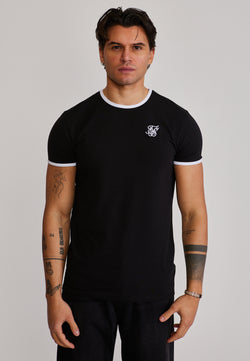 Black and White Ringer T-Shirt