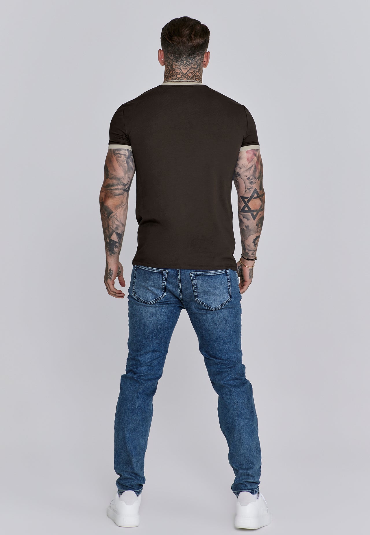Brown and Stone Ringer T-Shirt (4)