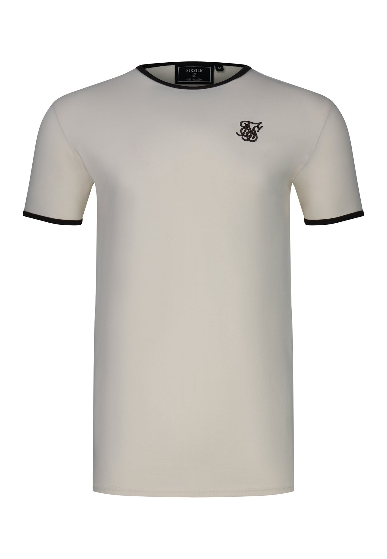 Ecru and Brown Ringer T-Shirt (5)