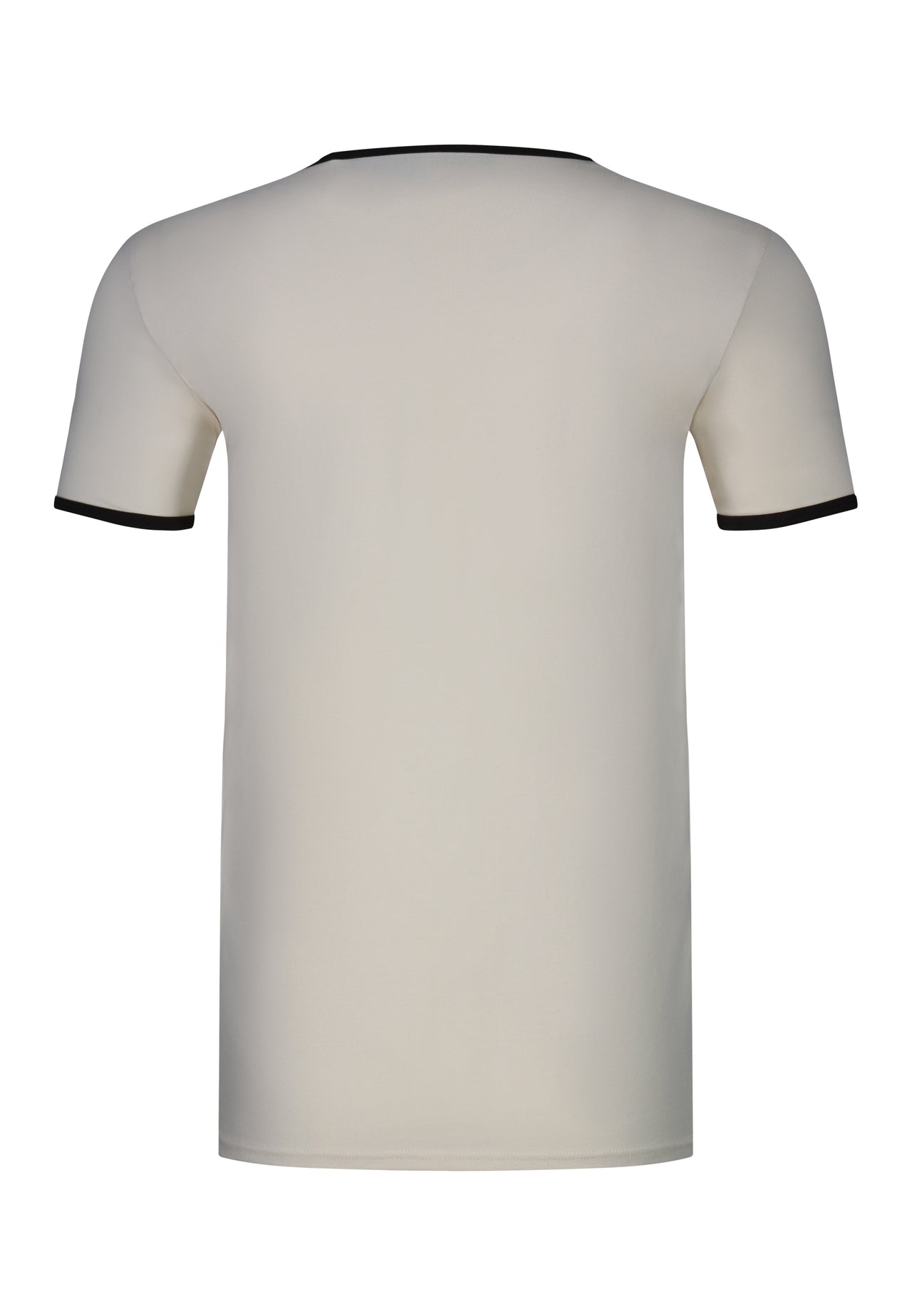 Ecru and Brown Ringer T-Shirt (6)