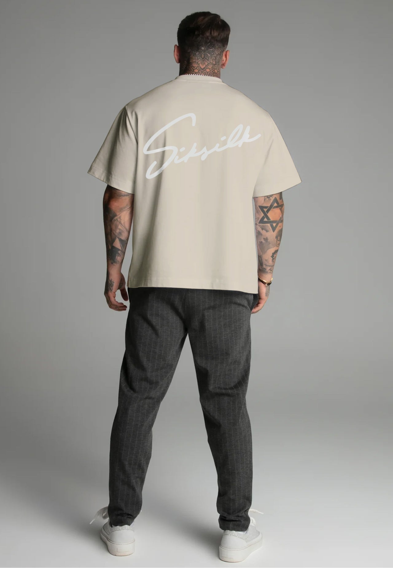 Ecru Script T-Shirt (1)