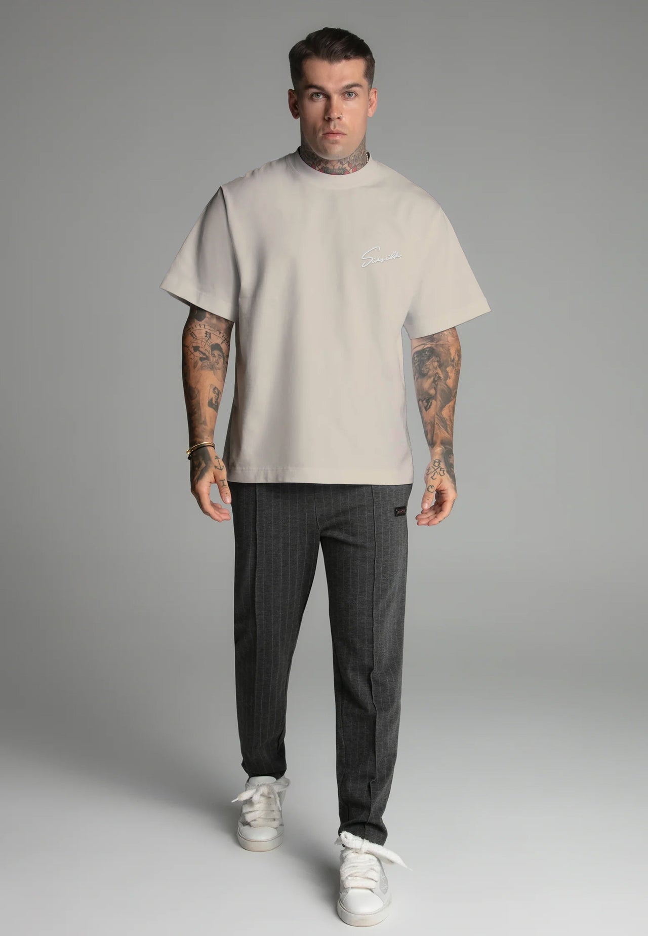 Ecru Script T-Shirt (2)