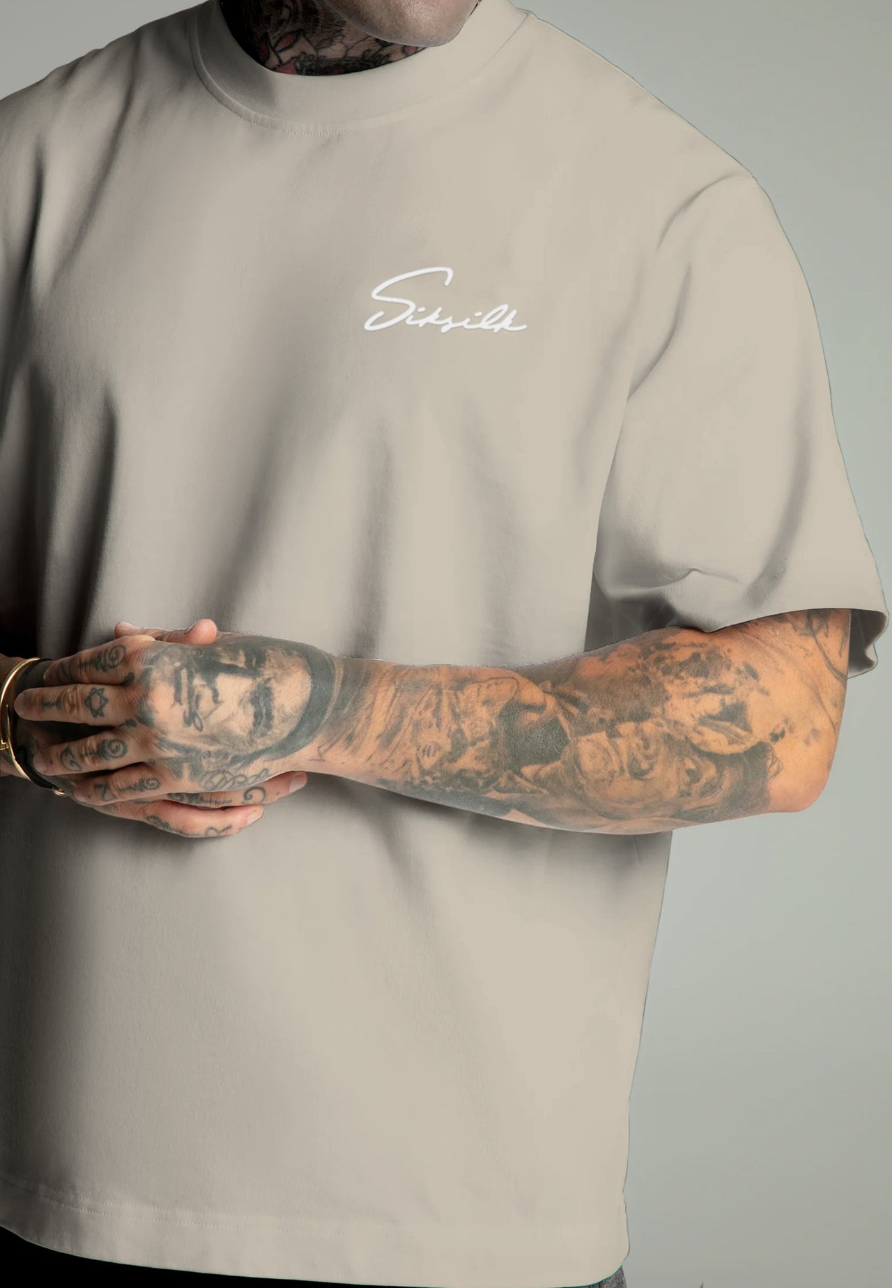 Ecru Script T-Shirt (3)