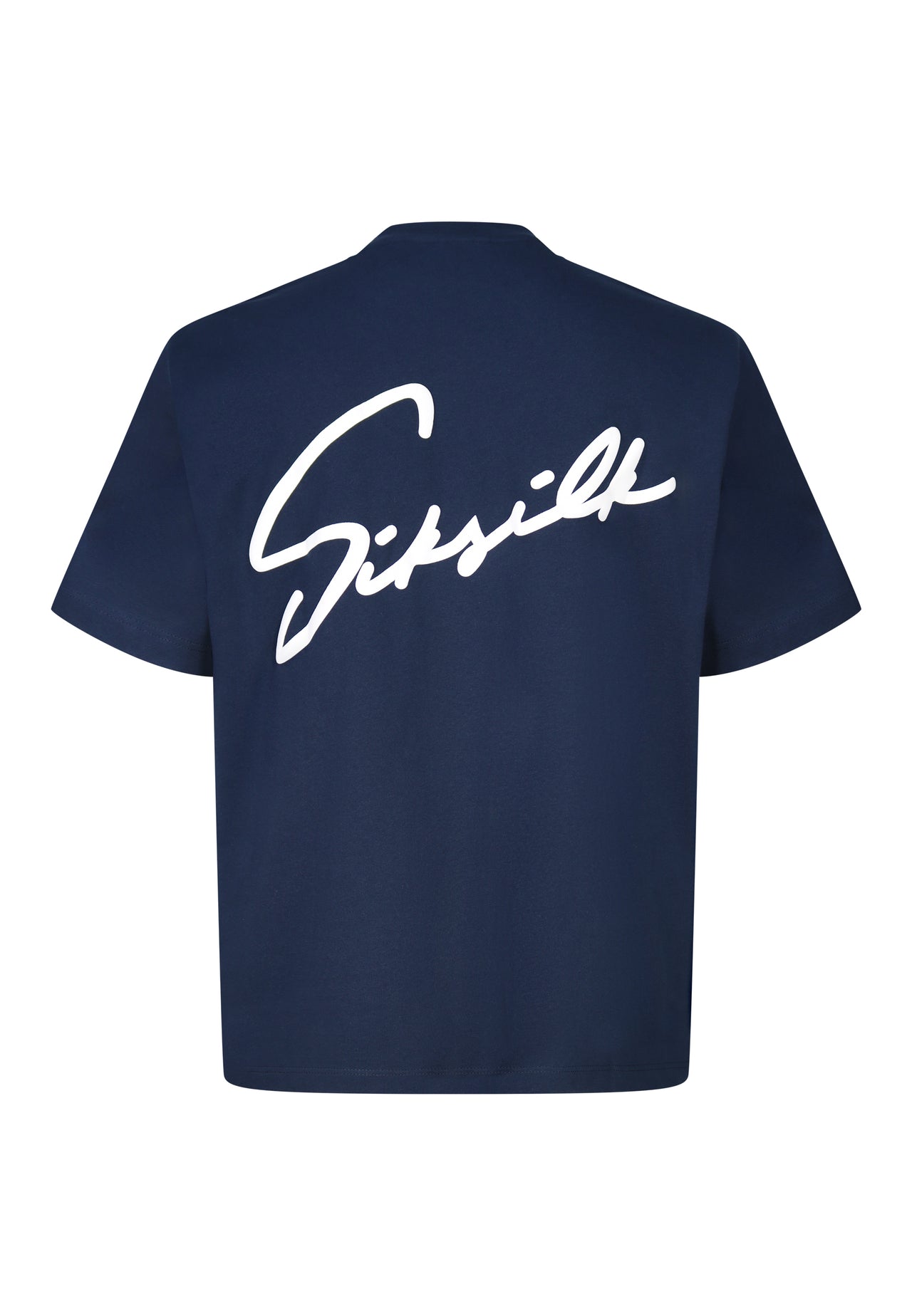 Navy Script T-Shirt (6)