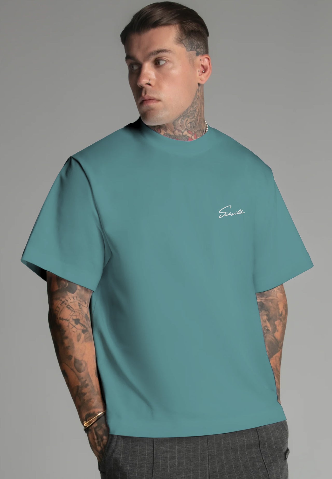 Blue Script T-Shirt