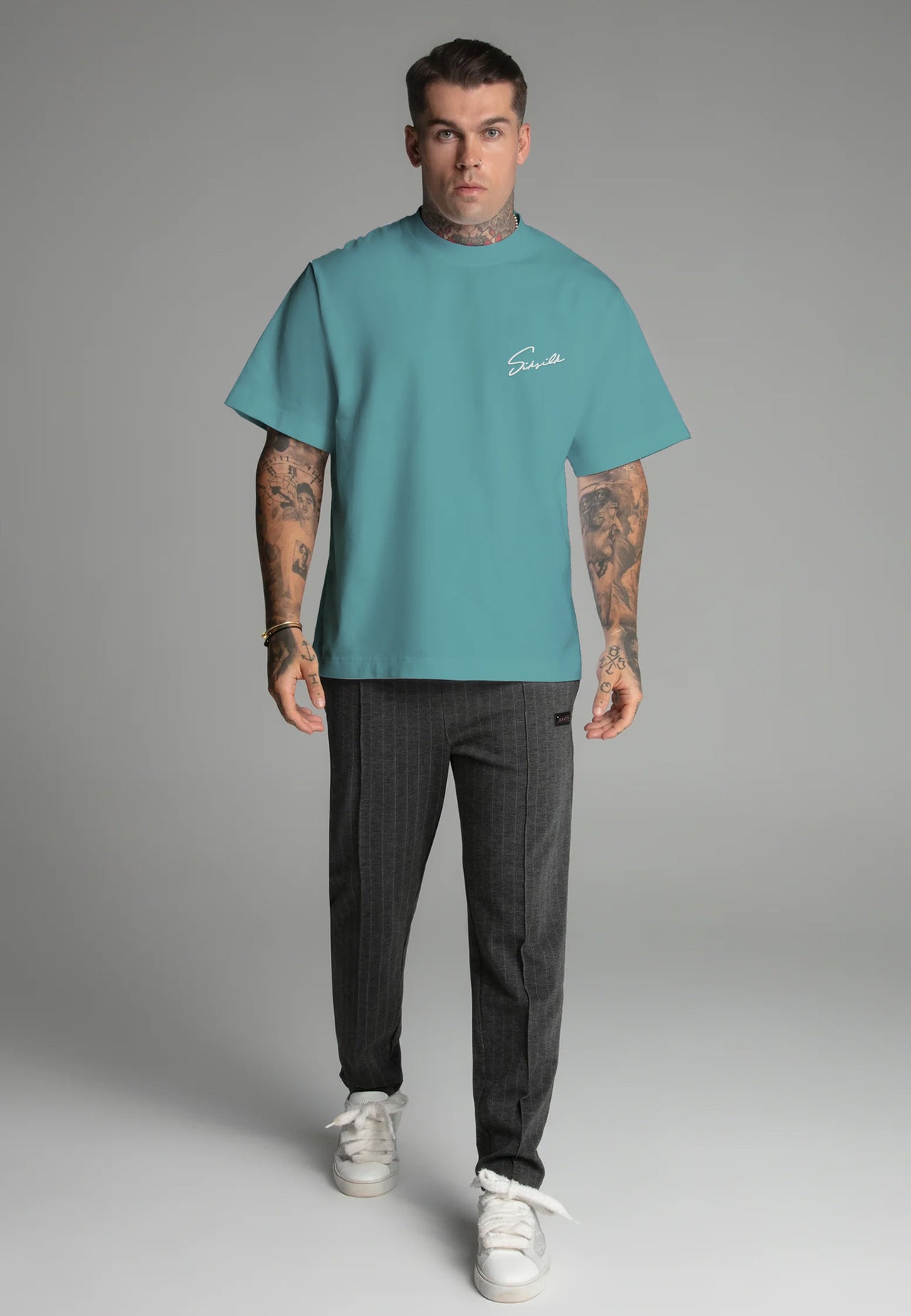 Blue Script T-Shirt (2)