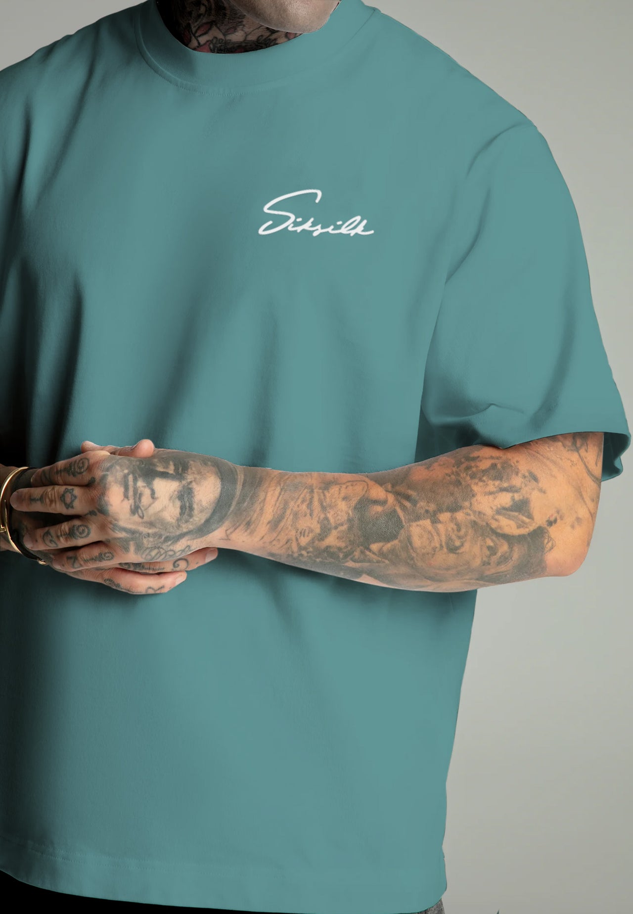 Blue Script T-Shirt (3)