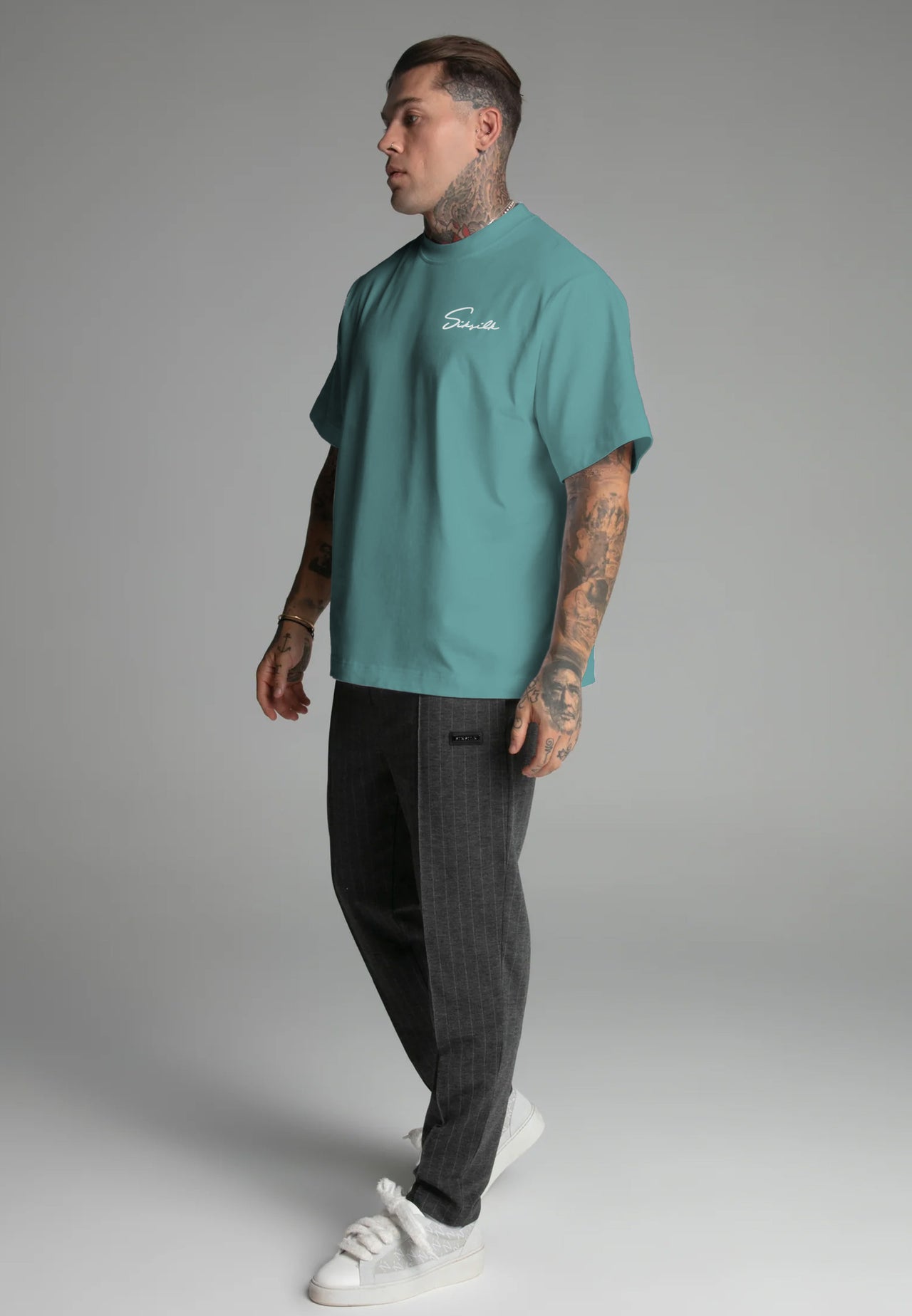 Blue Script T-Shirt (4)