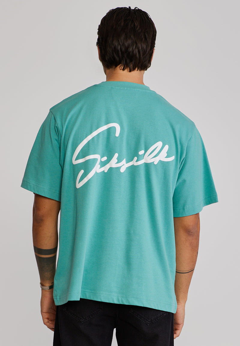 Blue Script T-Shirt (1)