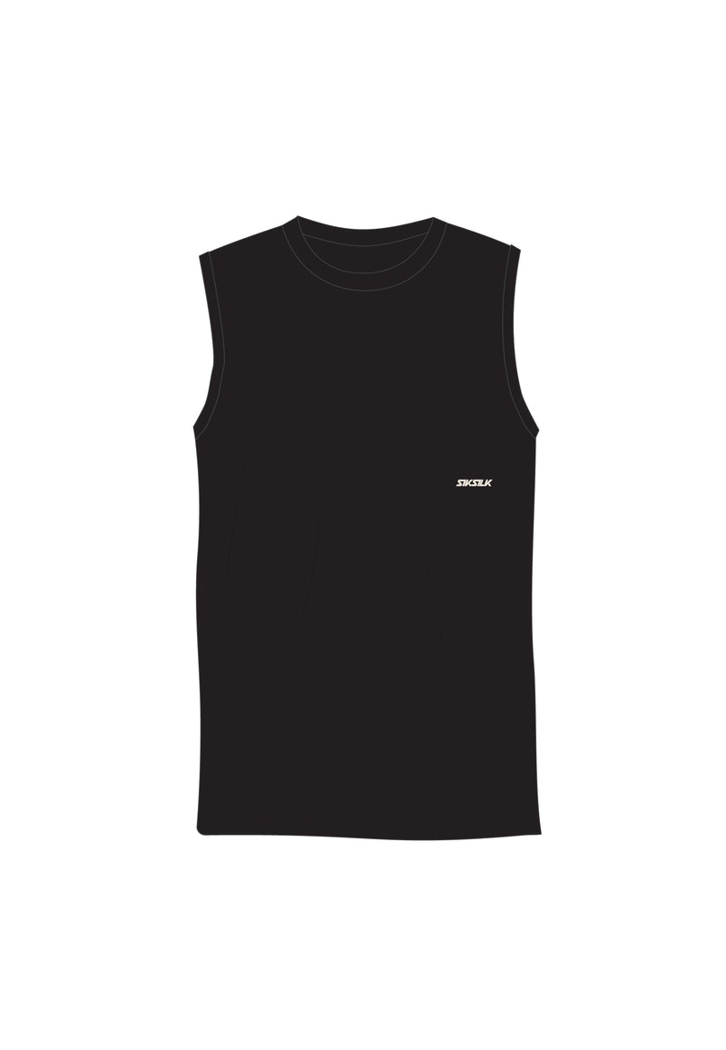 Black Sleeveless T-Shirt