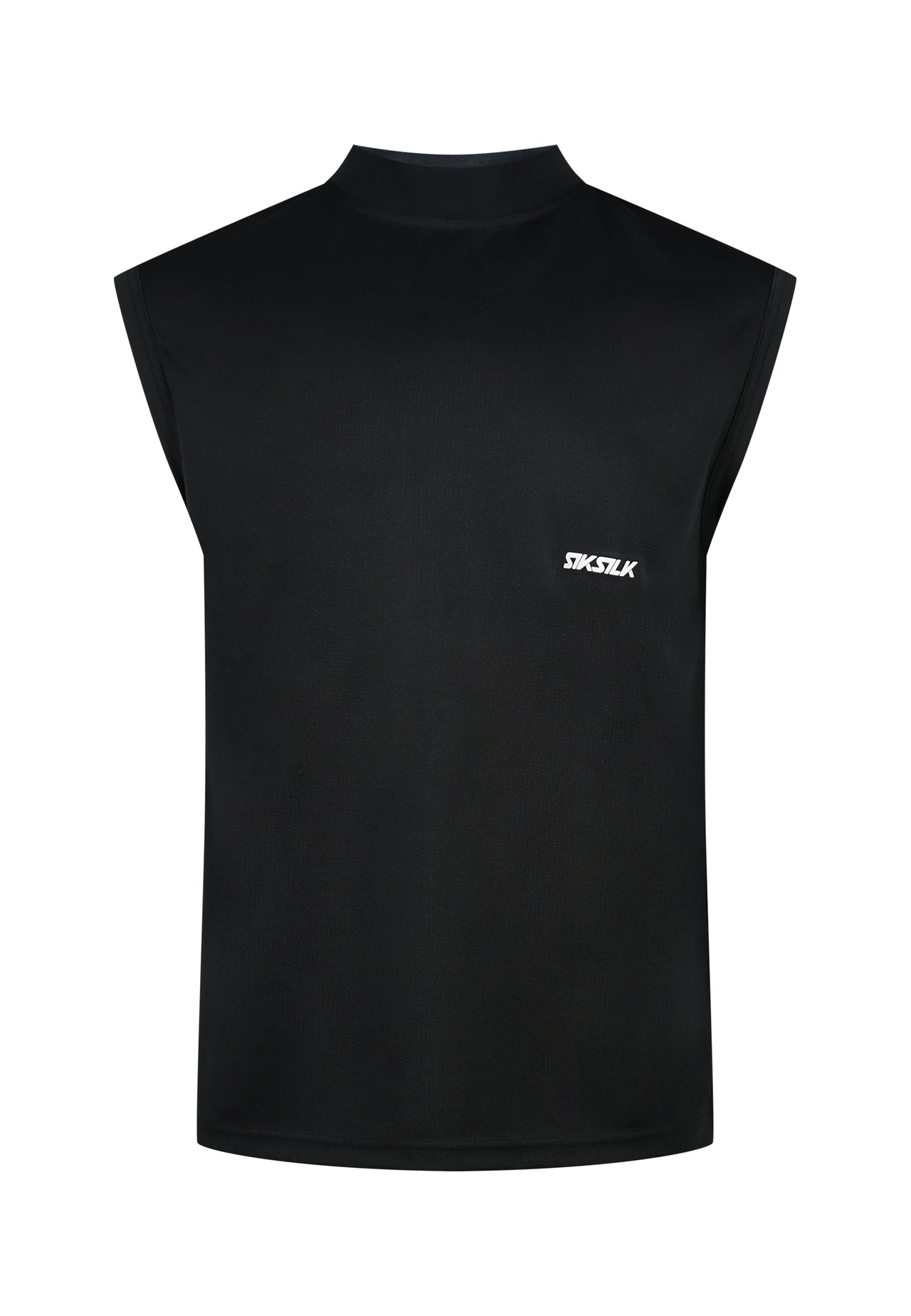 Black Sleeveless T-Shirt (5)