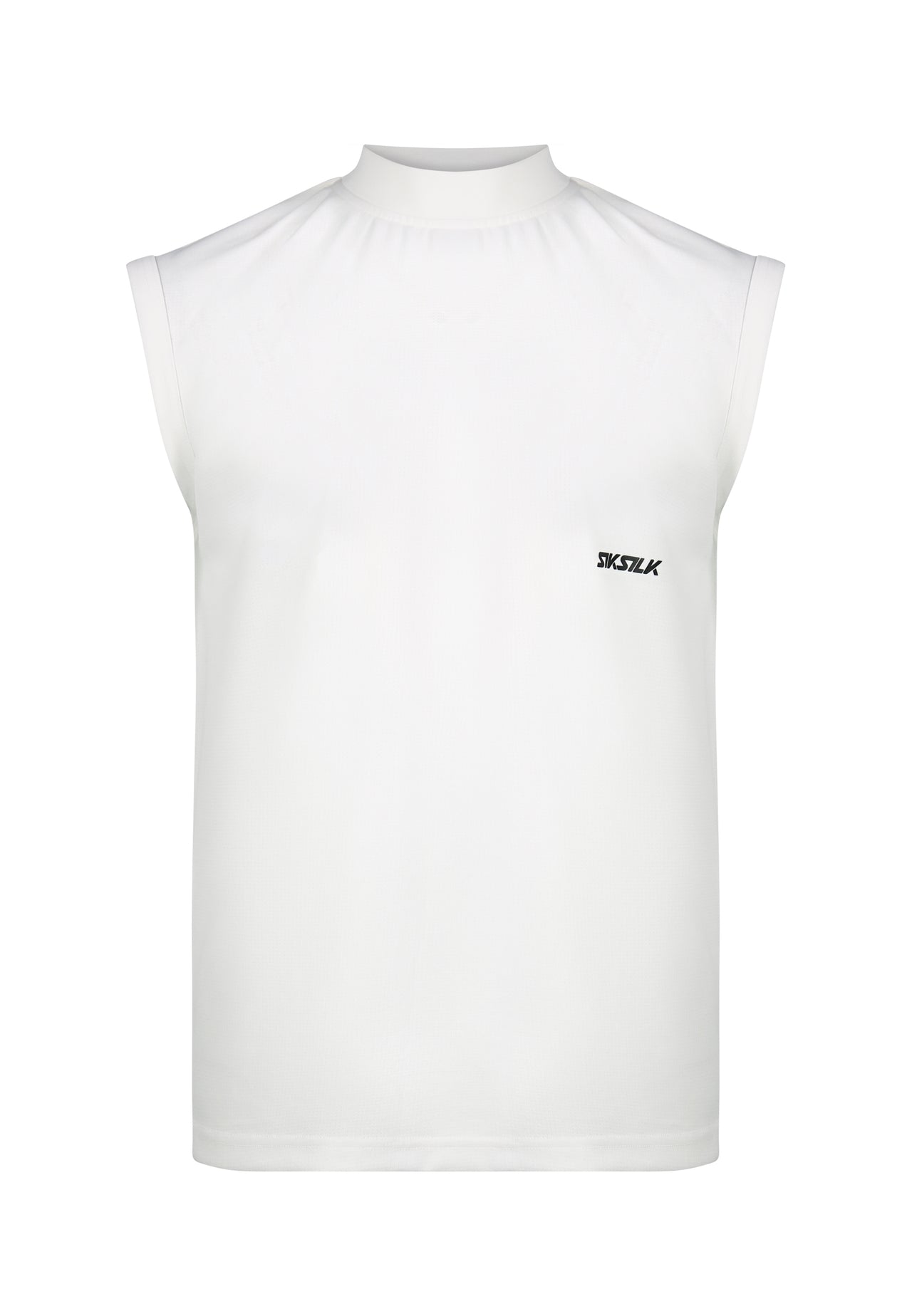 White Sleeveless T-Shirt (5)