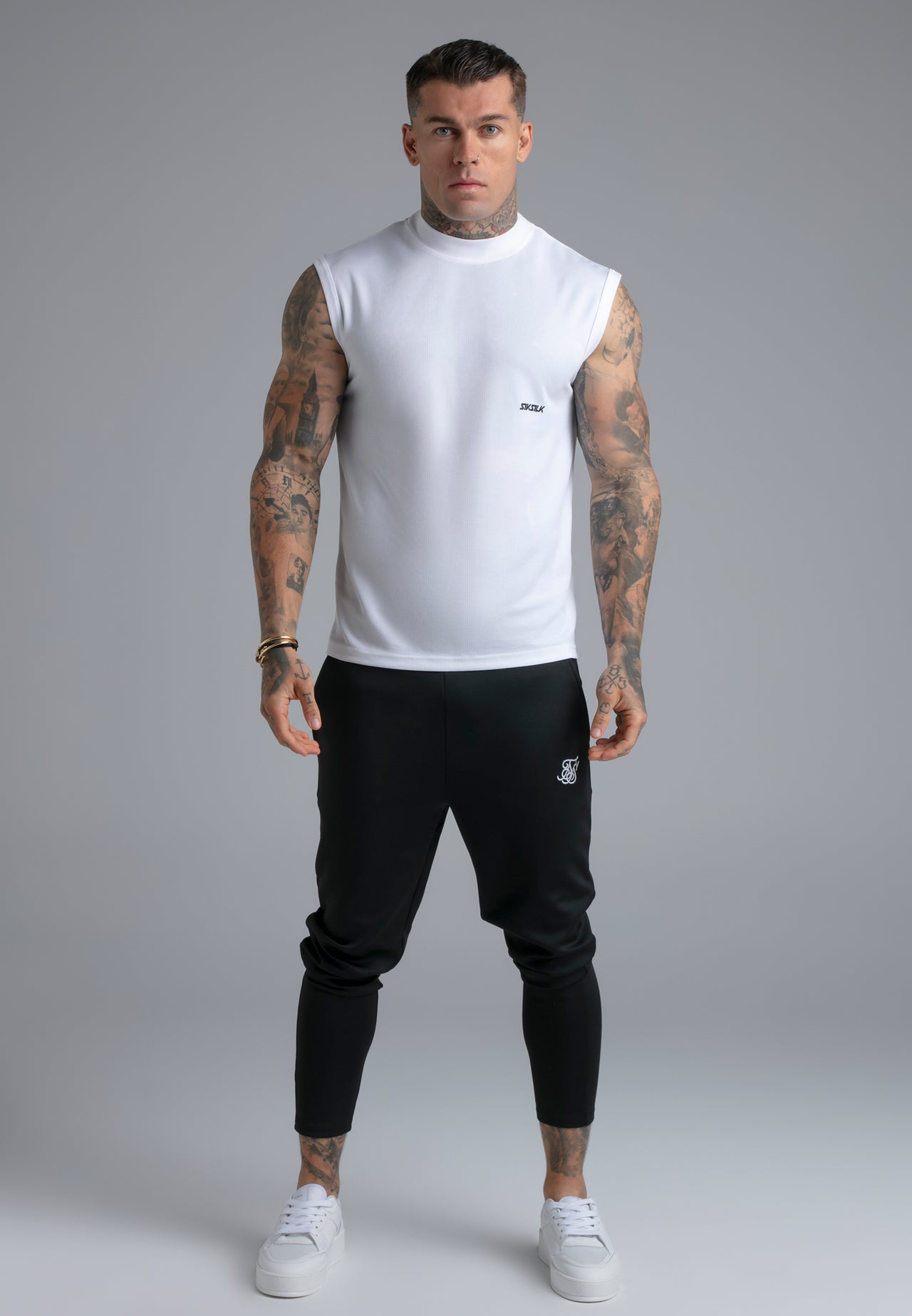 White Sleeveless T-Shirt (2)