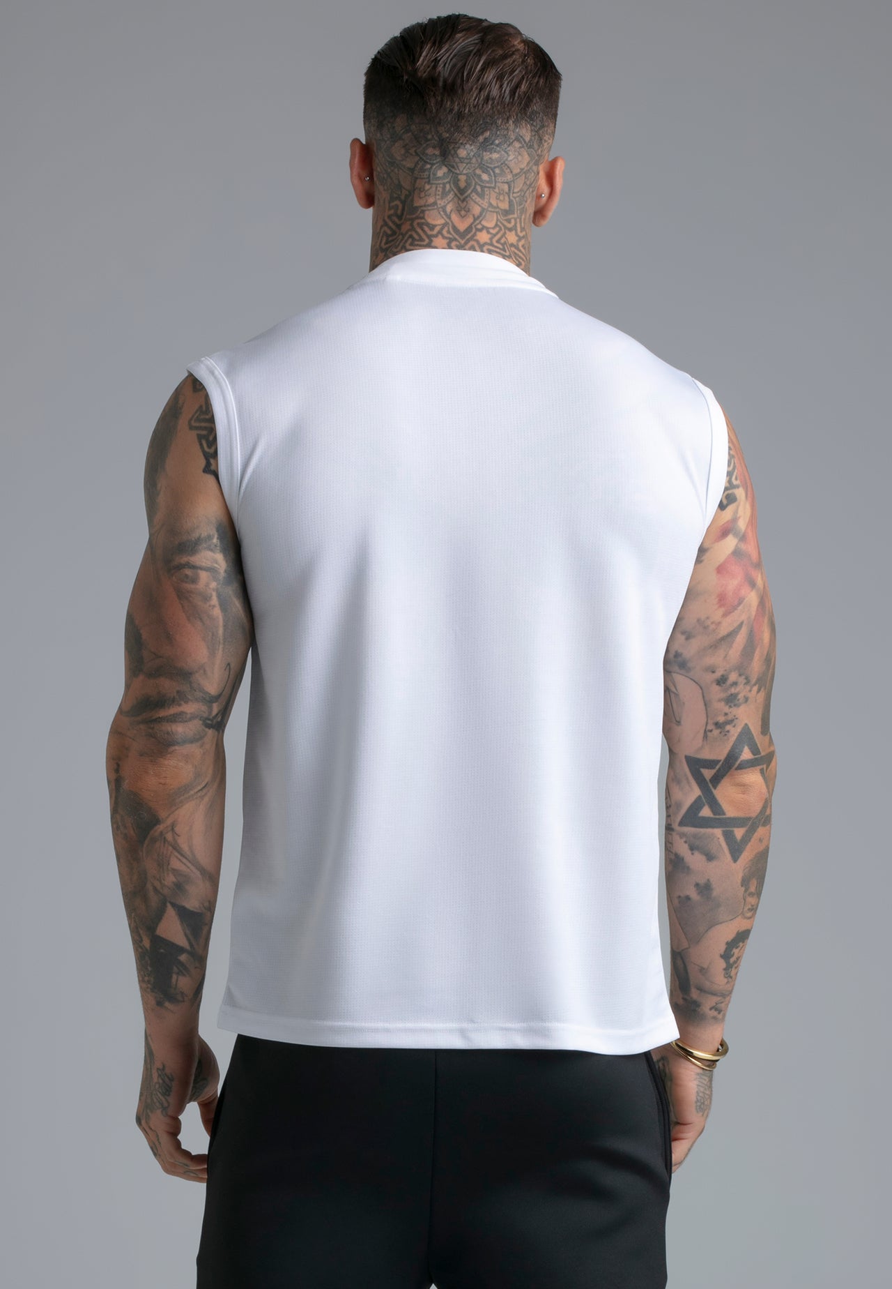 White Sleeveless T-Shirt (4)