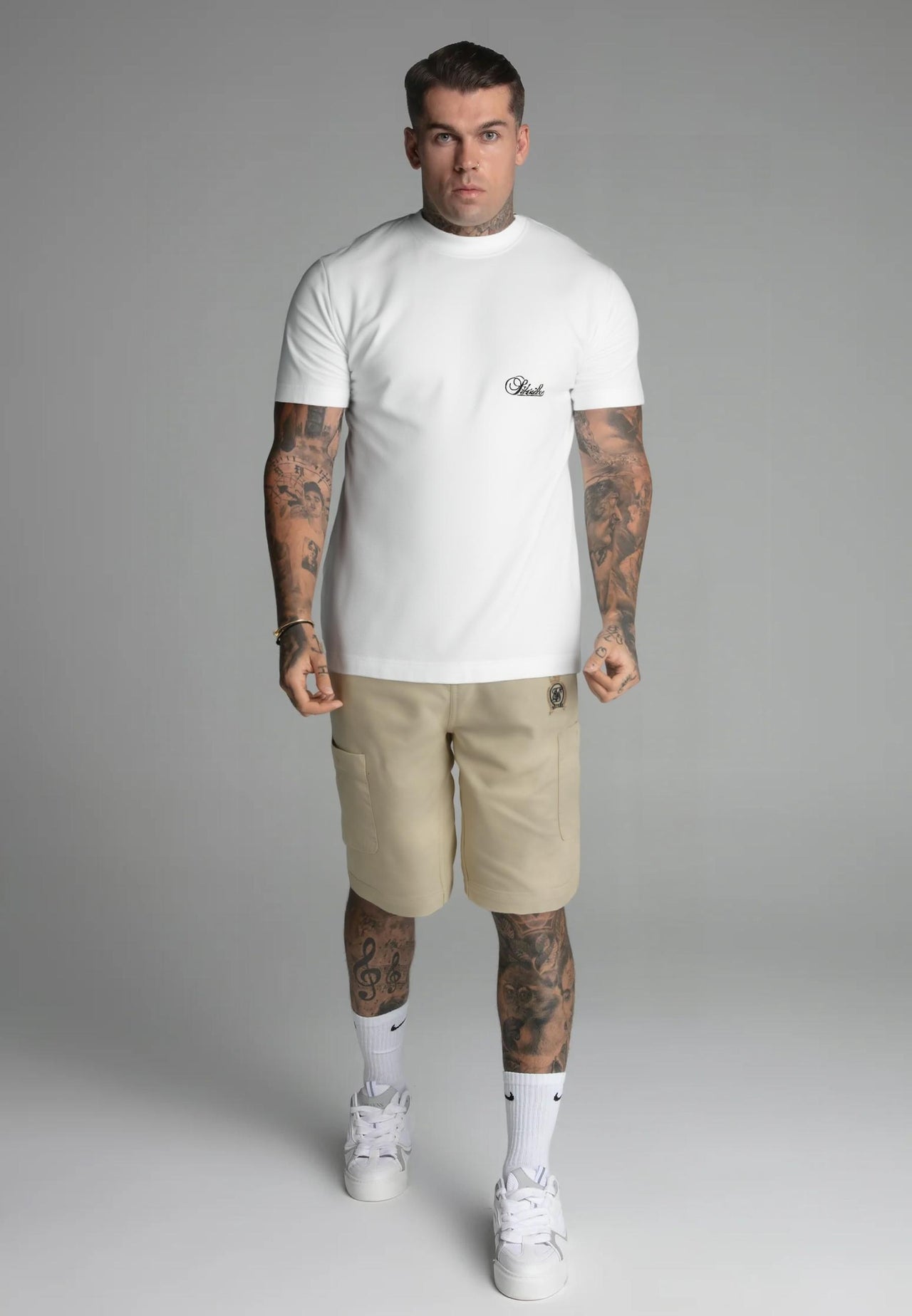 Beige Cargo Shorts (1)