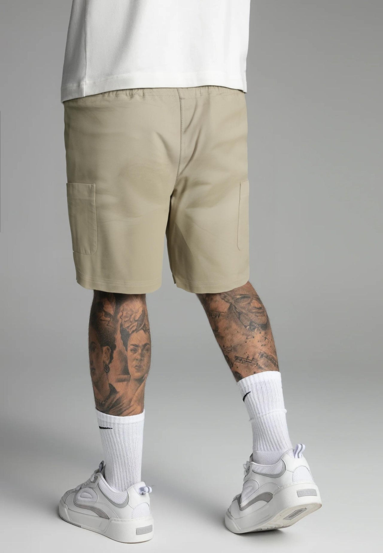 Beige Cargo Shorts (4)