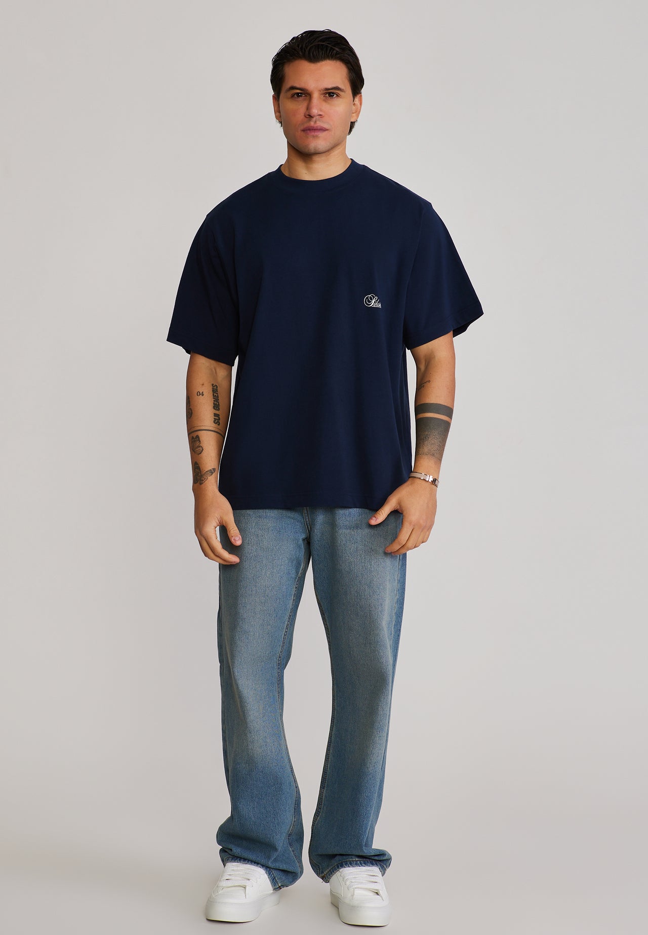 Navy Oversized T-Shirt (2)