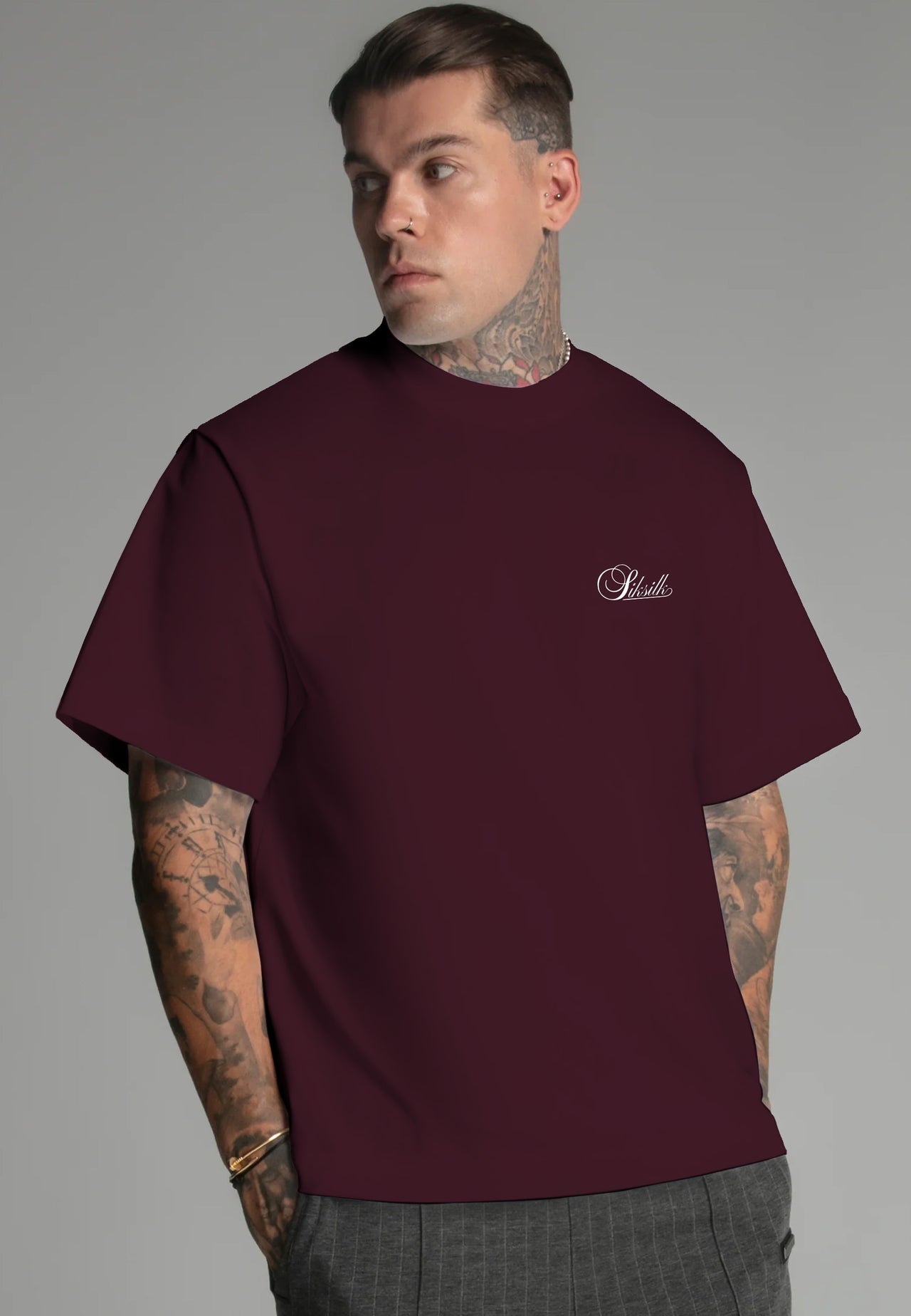 Burgundy Oversized T-Shirt