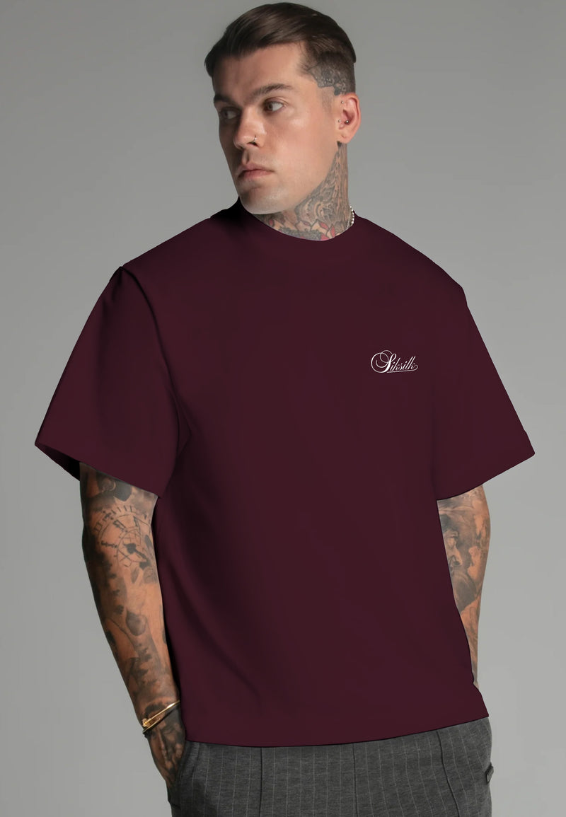 Burgundy Oversized T-Shirt