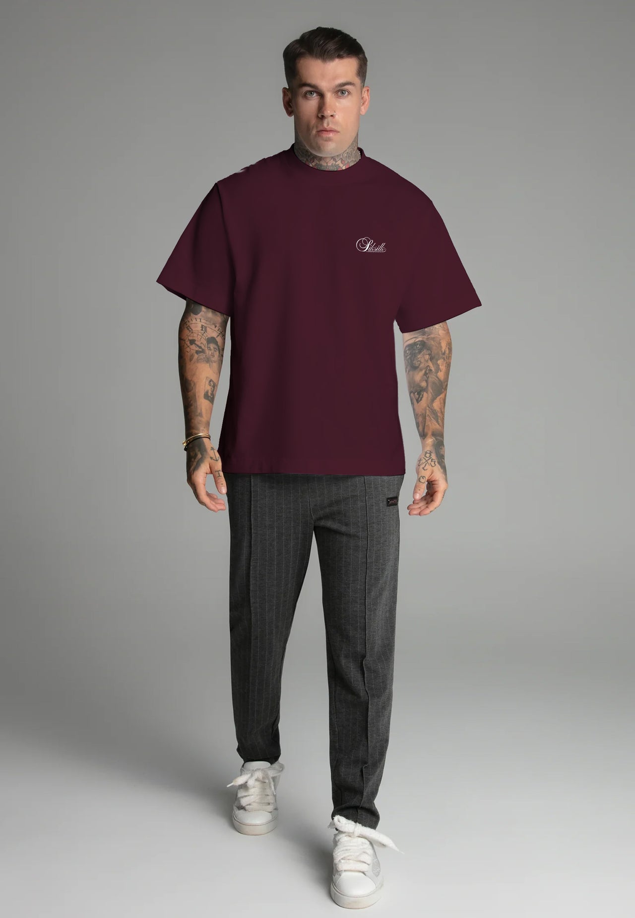 Burgundy Oversized T-Shirt (2)