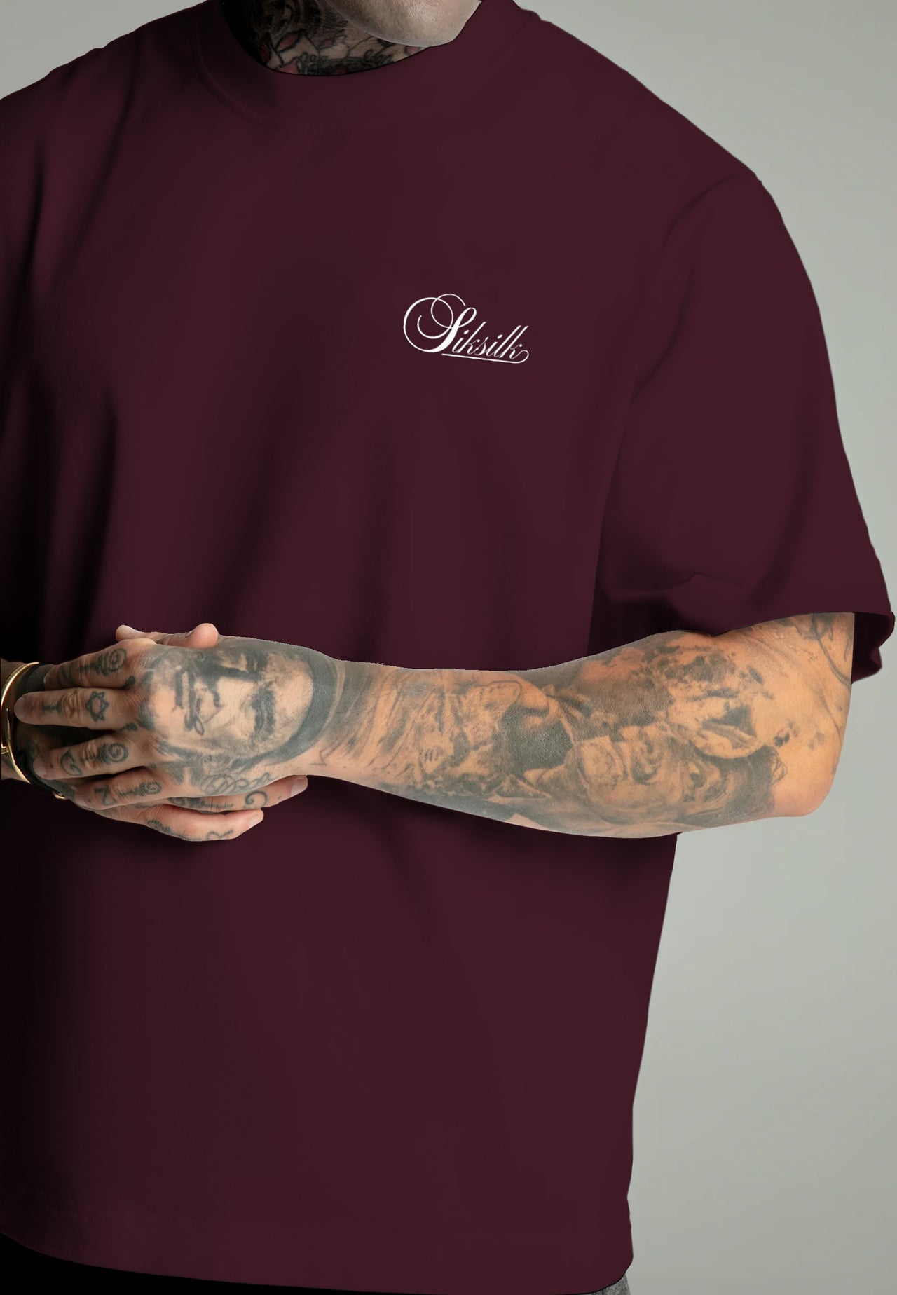 Burgundy Oversized T-Shirt (3)