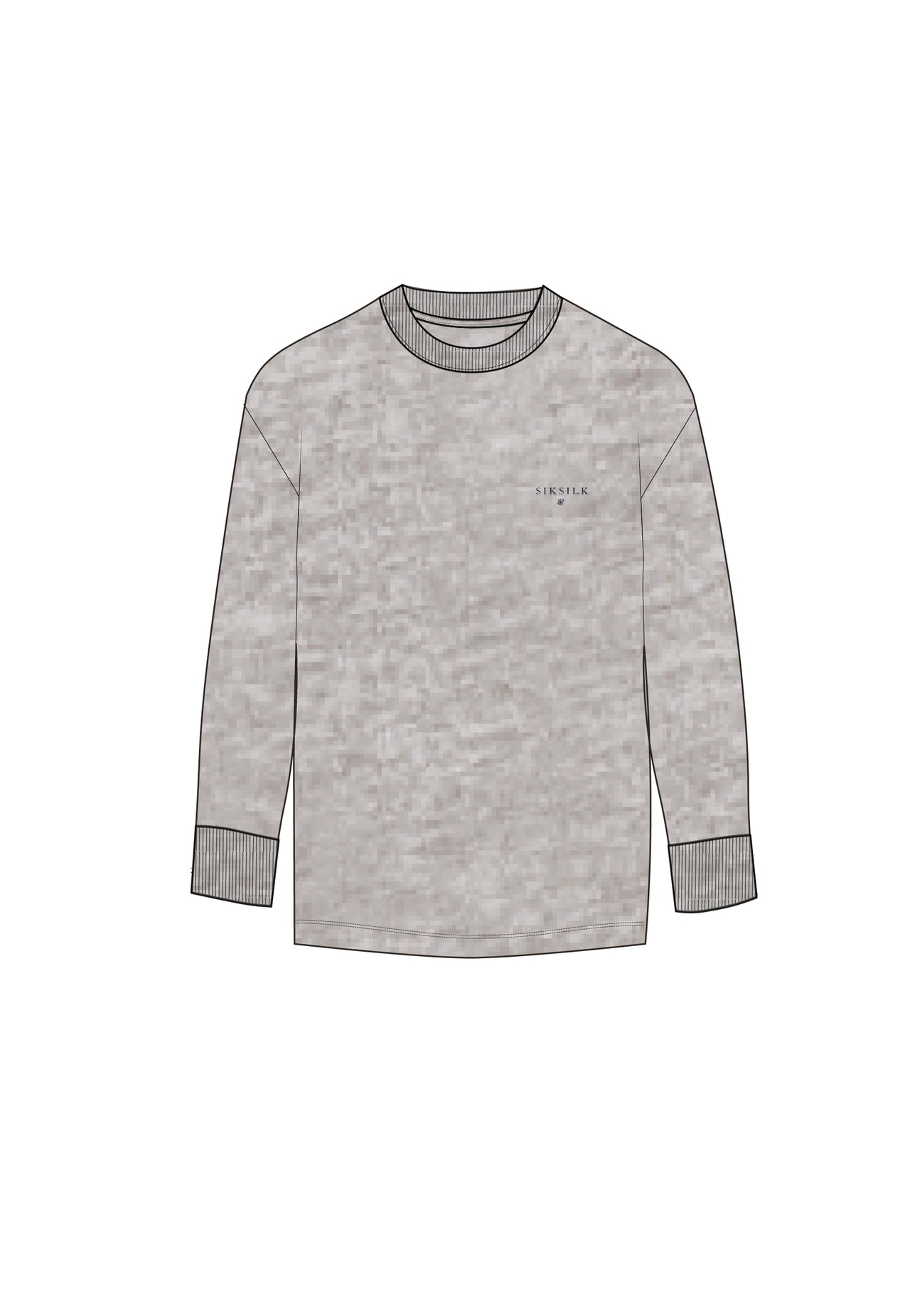 Grey Marl Long Sleeve T-Shirt