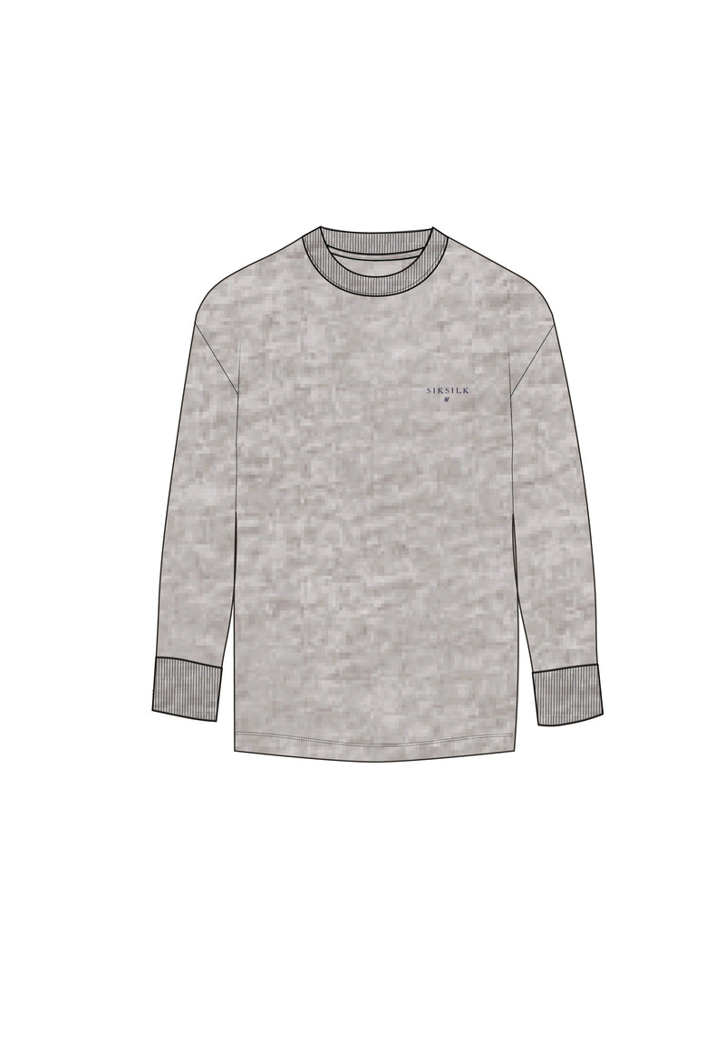 Grey Marl Long Sleeve T-Shirt