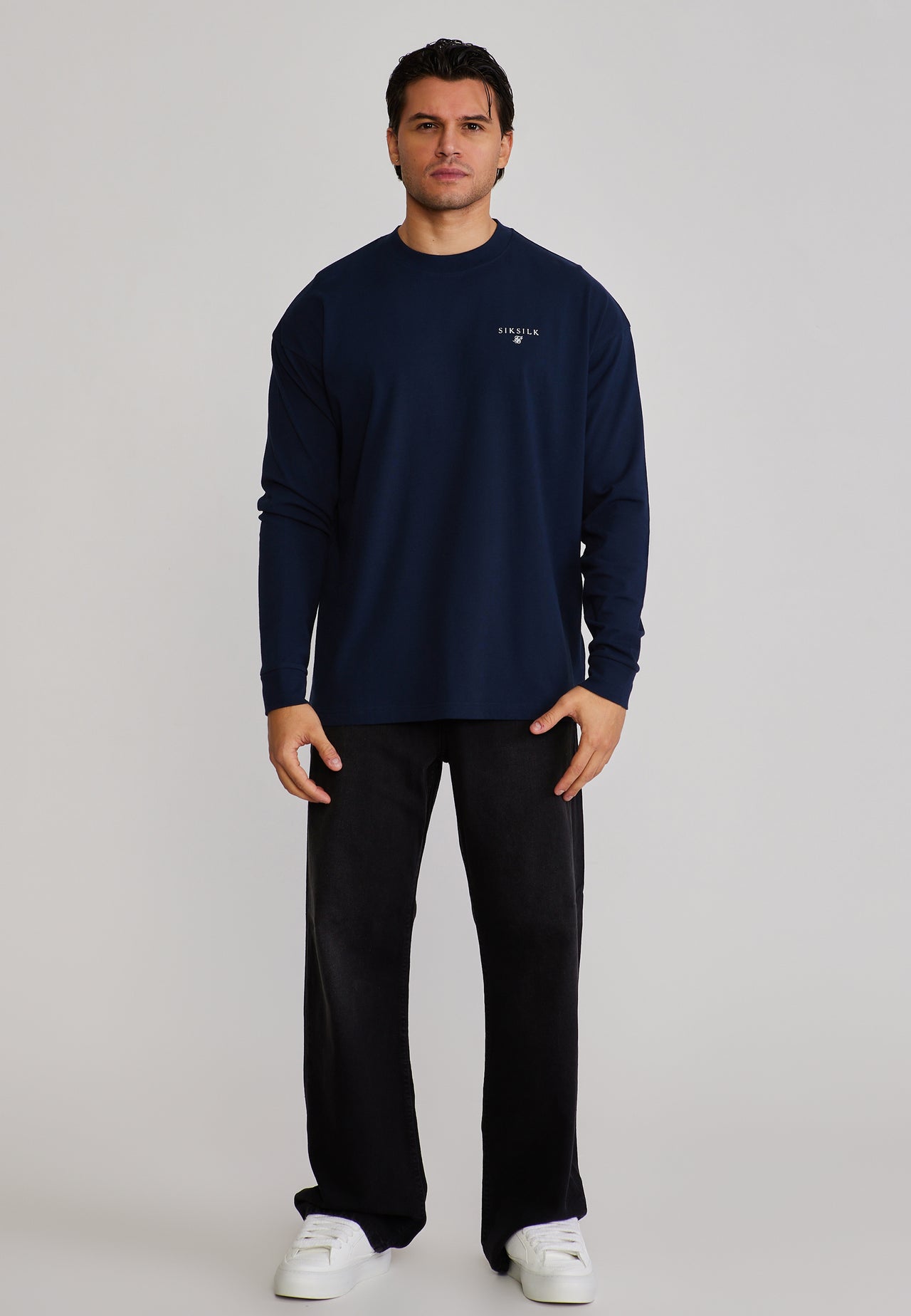 Navy Long Sleeve T-Shirt (2)