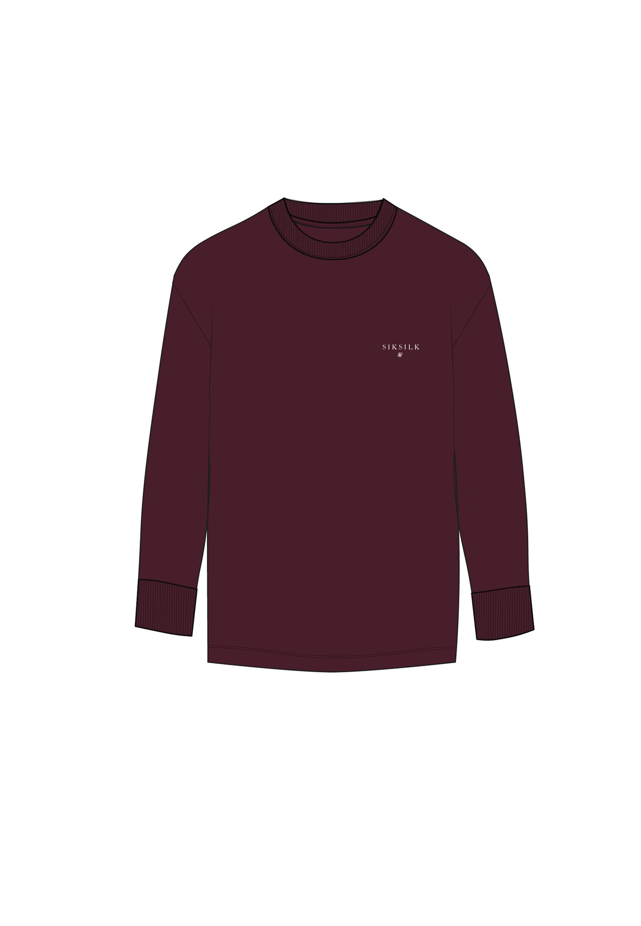 Burgundy Long Sleeve T-Shirt